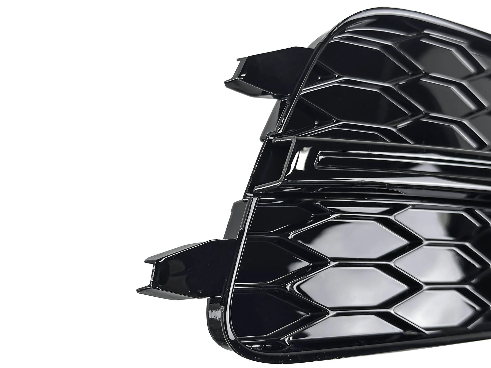 Pair For Audi A6 S-line S6 C7 2012-2015 Black Front Bumper Fog Light Lamp Cover Grille Grill - Image 11