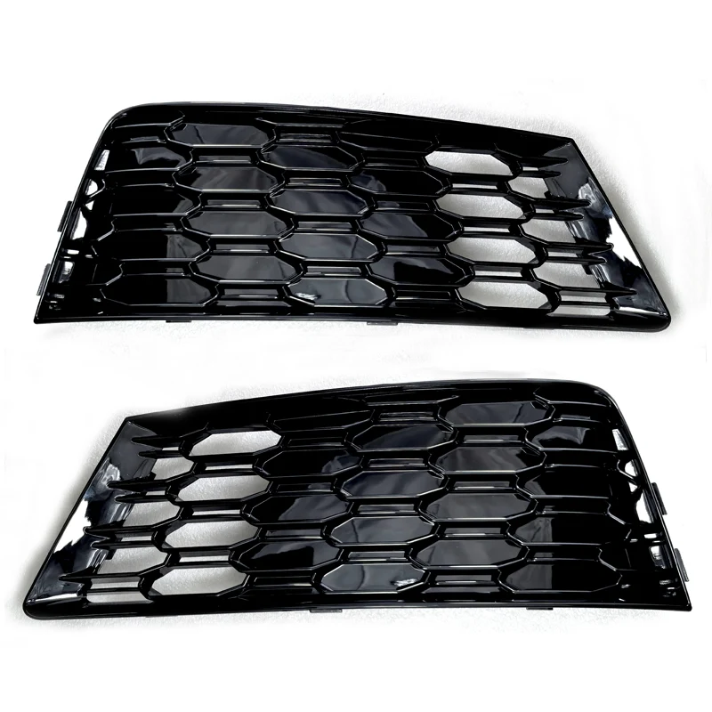 Pair Front Bumper Fog Light Grille Cover for Audi A4 B9 NON-SLINE 2017 2018 2019 - Image 14