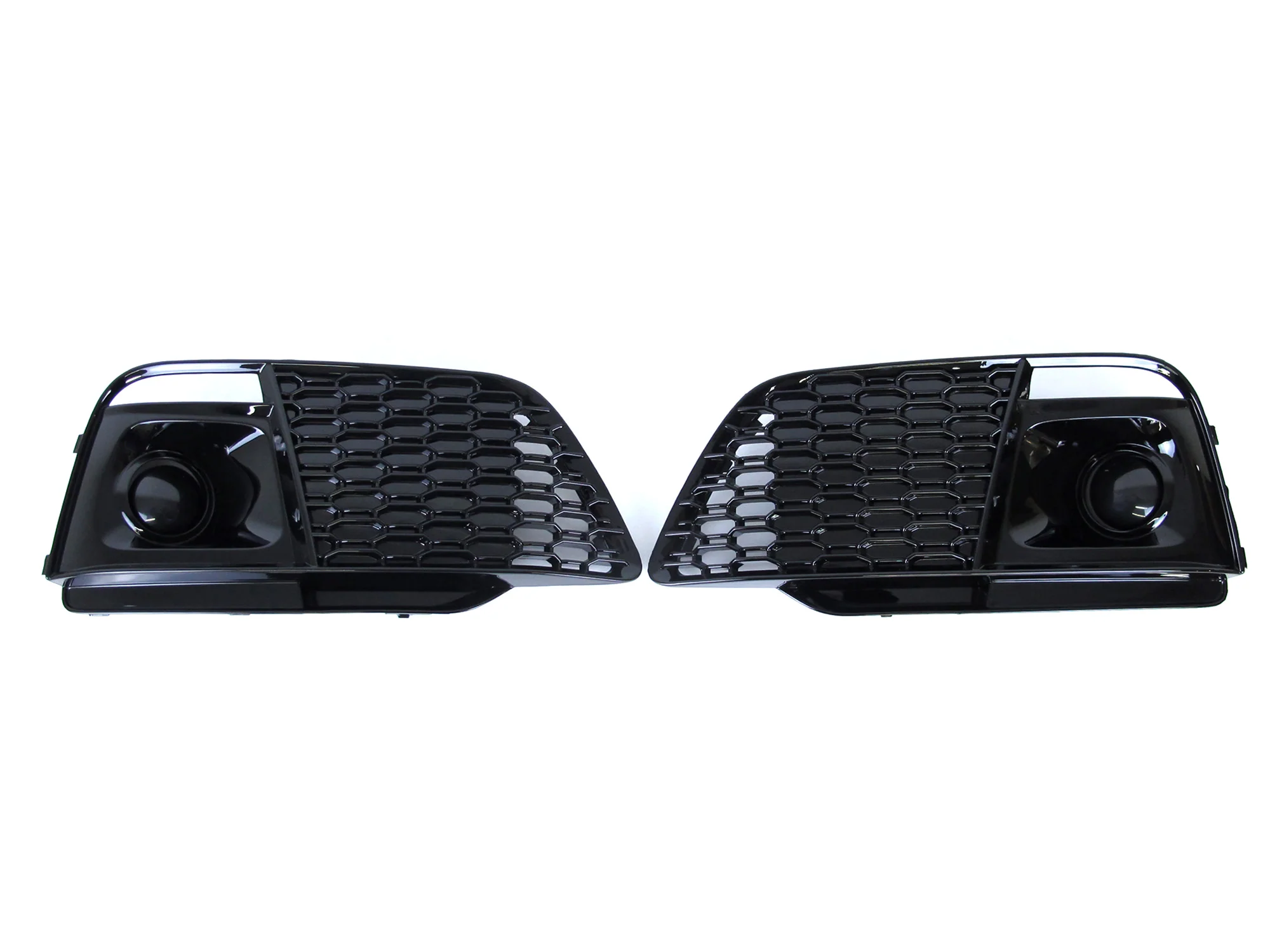 For Audi Q5 SQ5 2018 2019 RSQ5 Front Honeycomb Mesh Grill + Fog Lamp Grilles - Image 10