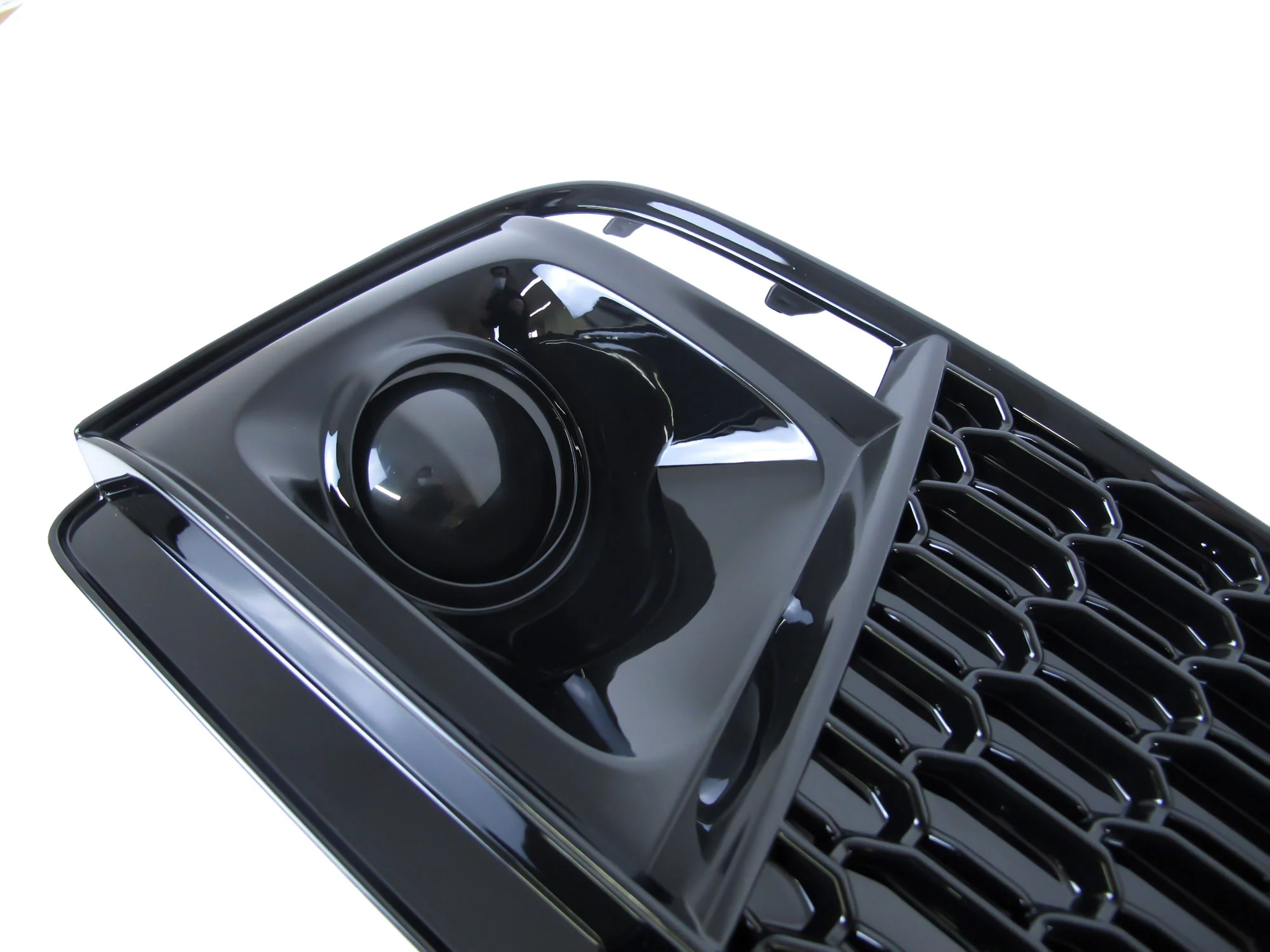 For Audi Q5 SQ5 2018 2019 RSQ5 Front Honeycomb Mesh Grill + Fog Lamp Grilles - Image 11