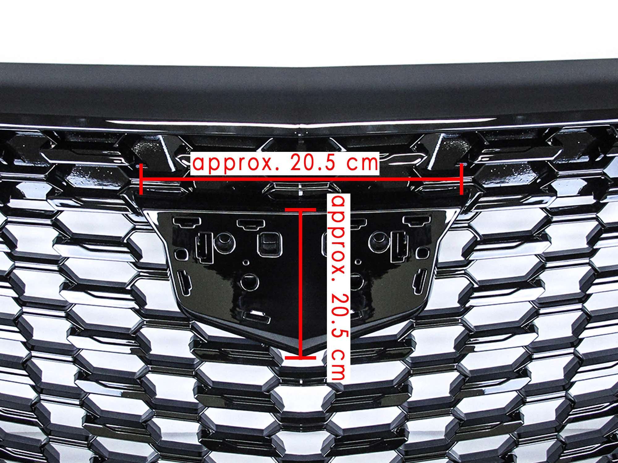Black Diamond Front Upper Grill Replacement for Cadillac XT5 2020-2024 w/o Camera - Image 11