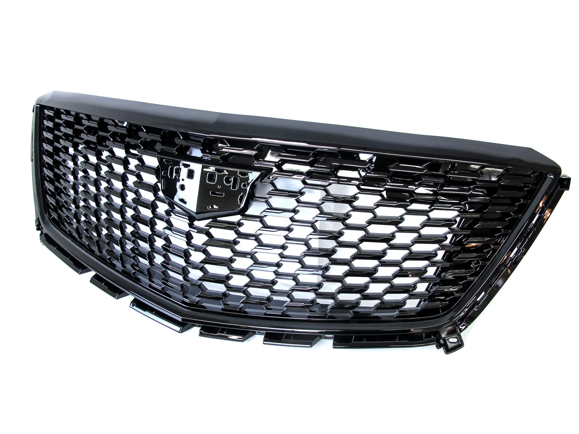 Black Diamond Front Upper Grill Replacement for Cadillac XT5 2020-2024 w/o Camera - Image 4