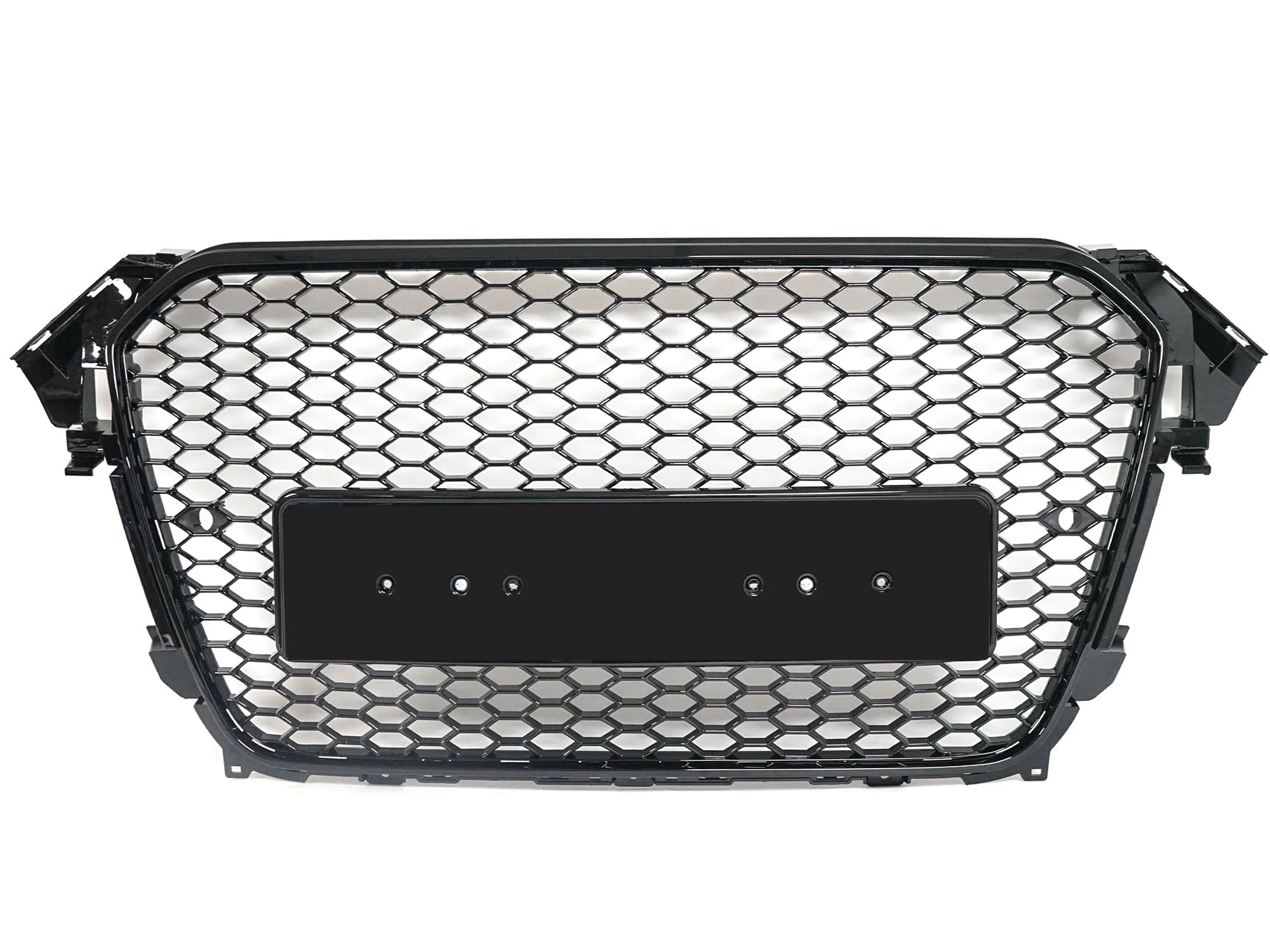 Honeycomb Sport Mesh RS4 Style Front Grille Black For 2013-2016 Audi A4 S4 B8.5 - Image 6
