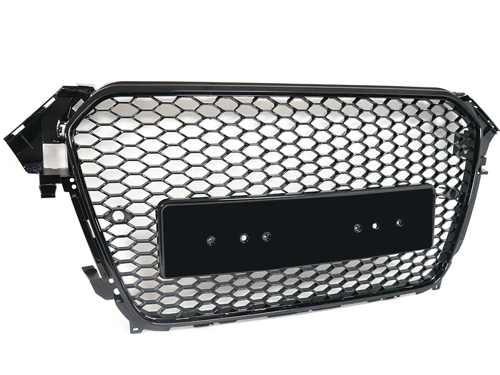Honeycomb Sport Mesh RS4 Style Front Grille Black For 2013-2016 Audi A4 S4 B8.5 - Image 7