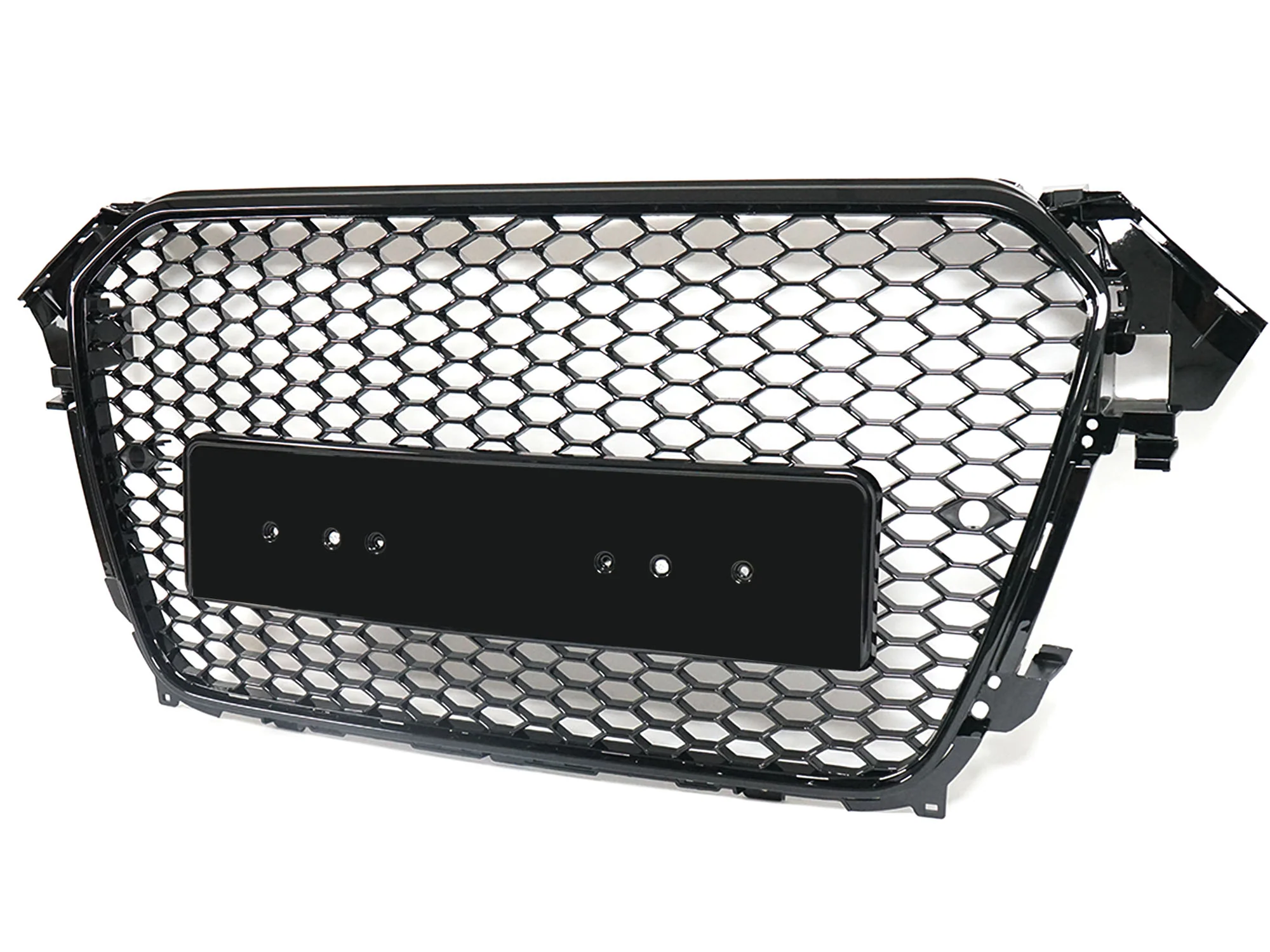 Honeycomb Sport Mesh RS4 Style Front Grille Black For 2013-2016 Audi A4 S4 B8.5 - Image 8