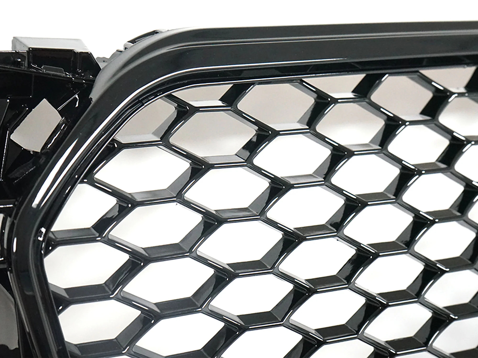 Honeycomb Sport Mesh RS4 Style Front Grille Black For 2013-2016 Audi A4 S4 B8.5 - Image 9