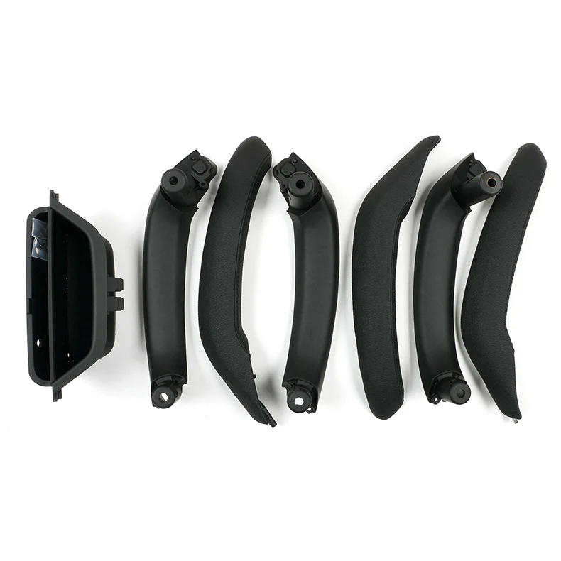 7pcs Interior Inner Door Handle Panel Cover Trim Leather For BMW X4 F26 X3 F25 2011-2017