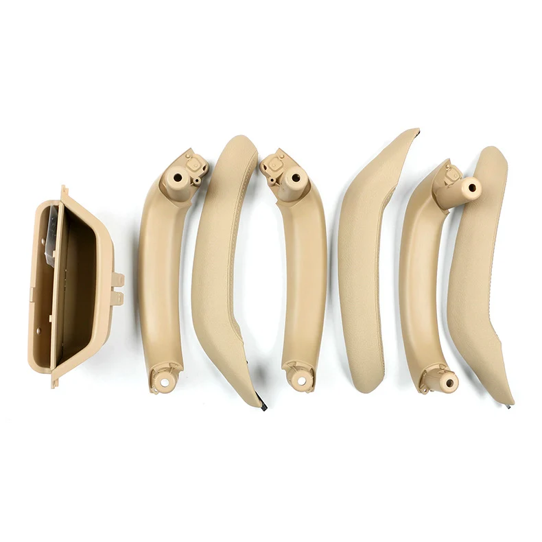 7pcs Interior Inner Door Handle Panel Cover Trim Leather For BMW X4 F26 X3 F25 2011-2017 - Image 5
