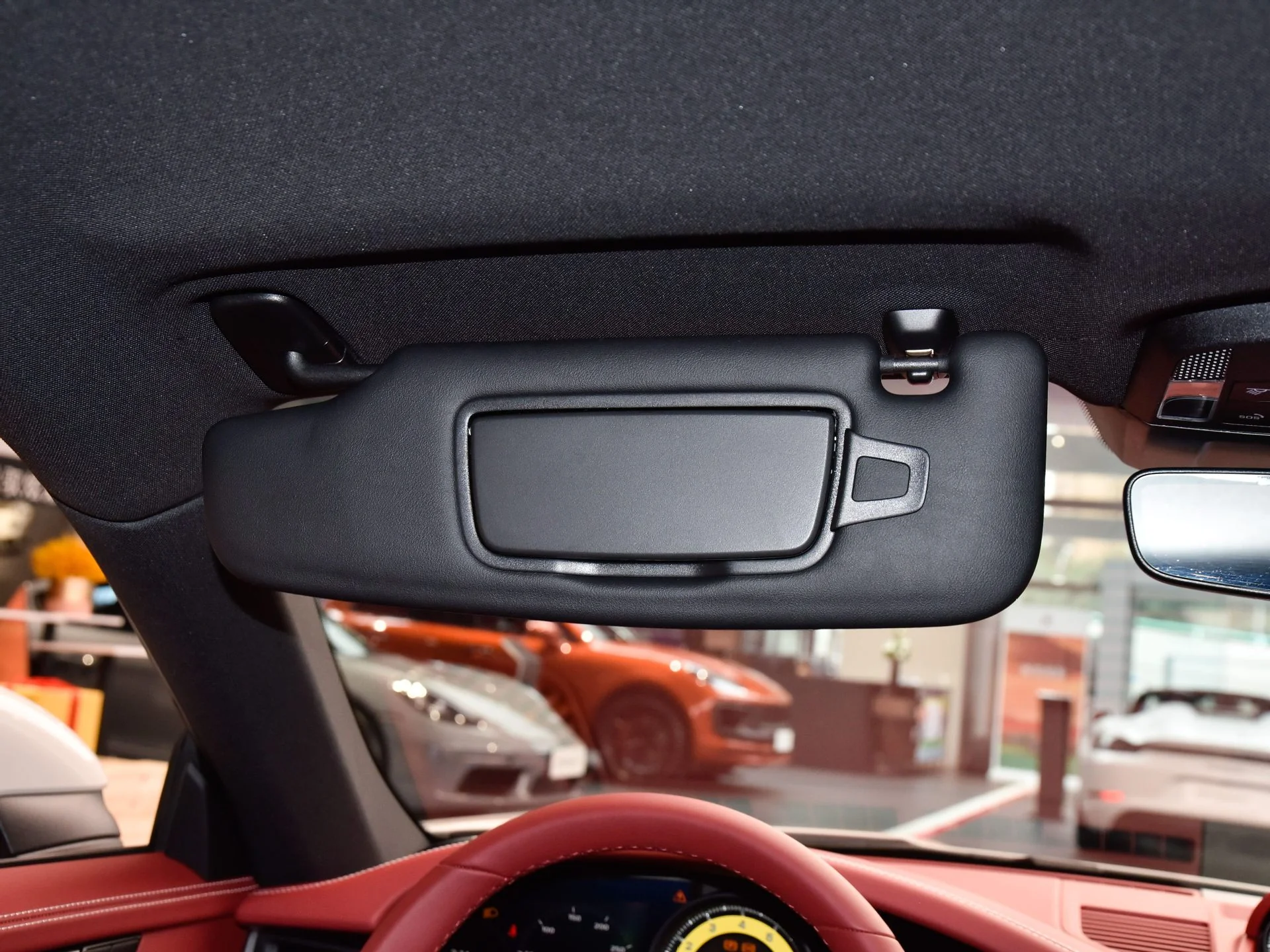Interior Sun Visor Mirror Cover For Porsche 911 991 718 981 Boxster - Image 2