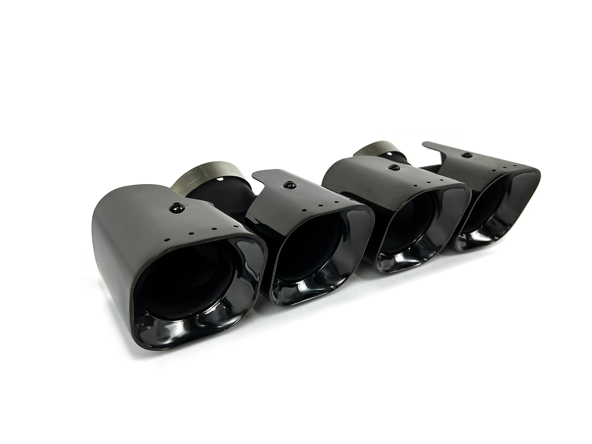 3PC Set for 2020+ Land Rover Defender 110 130 90 2L 3L Black Exhaust Tips + Lower Mesh - Image 10