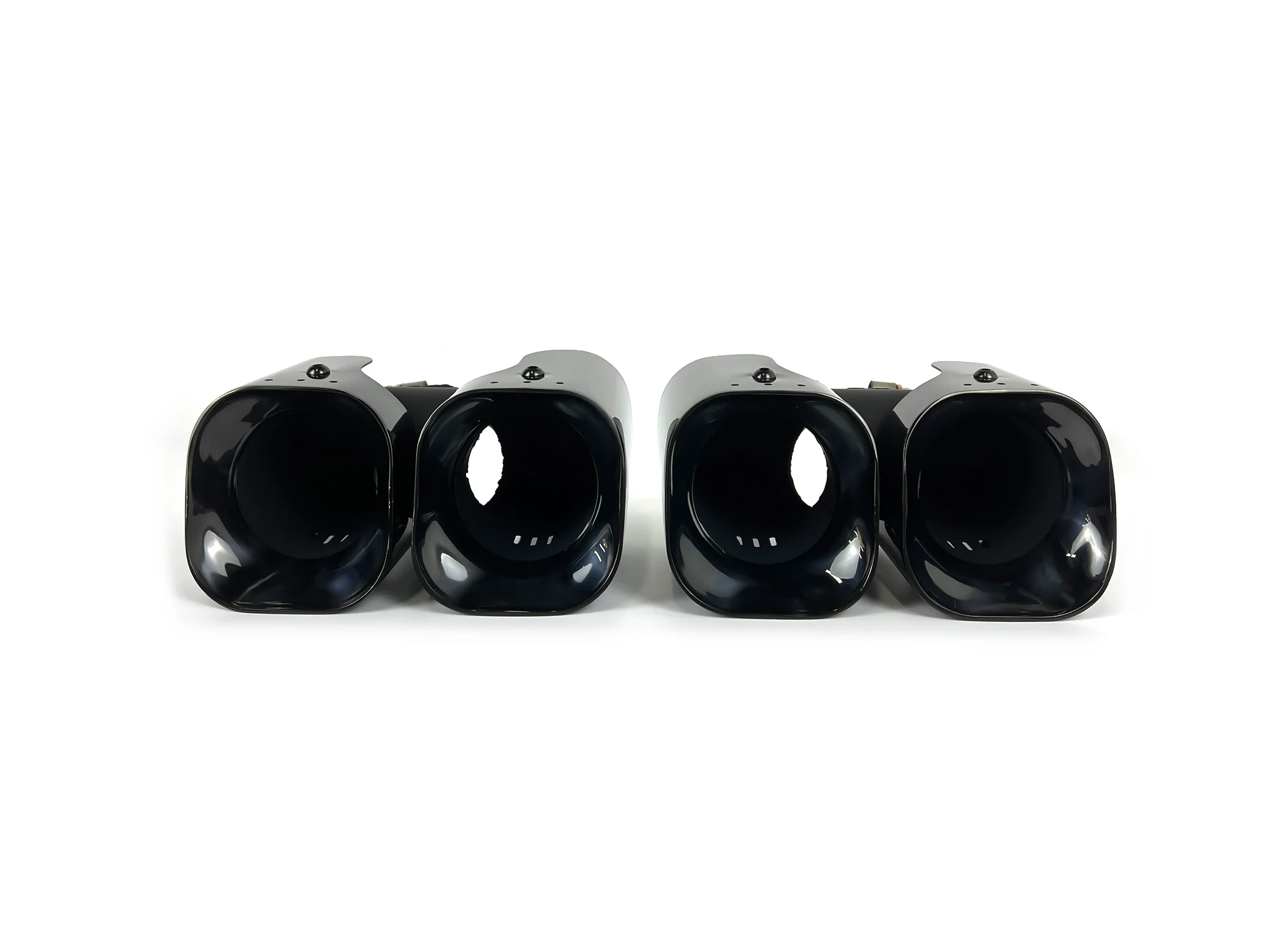3PC Set for 2020+ Land Rover Defender 110 130 90 2L 3L Black Exhaust Tips + Lower Mesh - Image 11