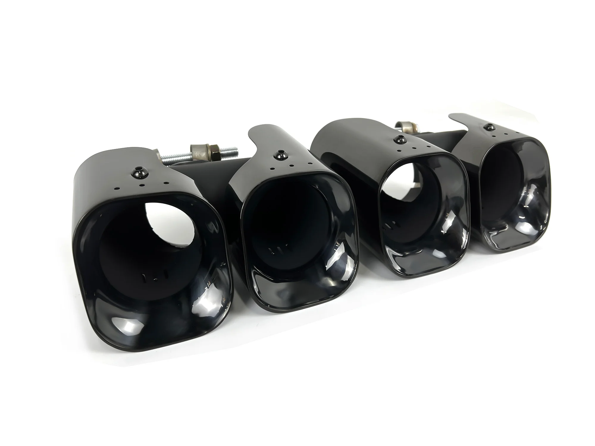 3PC Set for 2020+ Land Rover Defender 110 130 90 2L 3L Black Exhaust Tips + Lower Mesh - Image 12