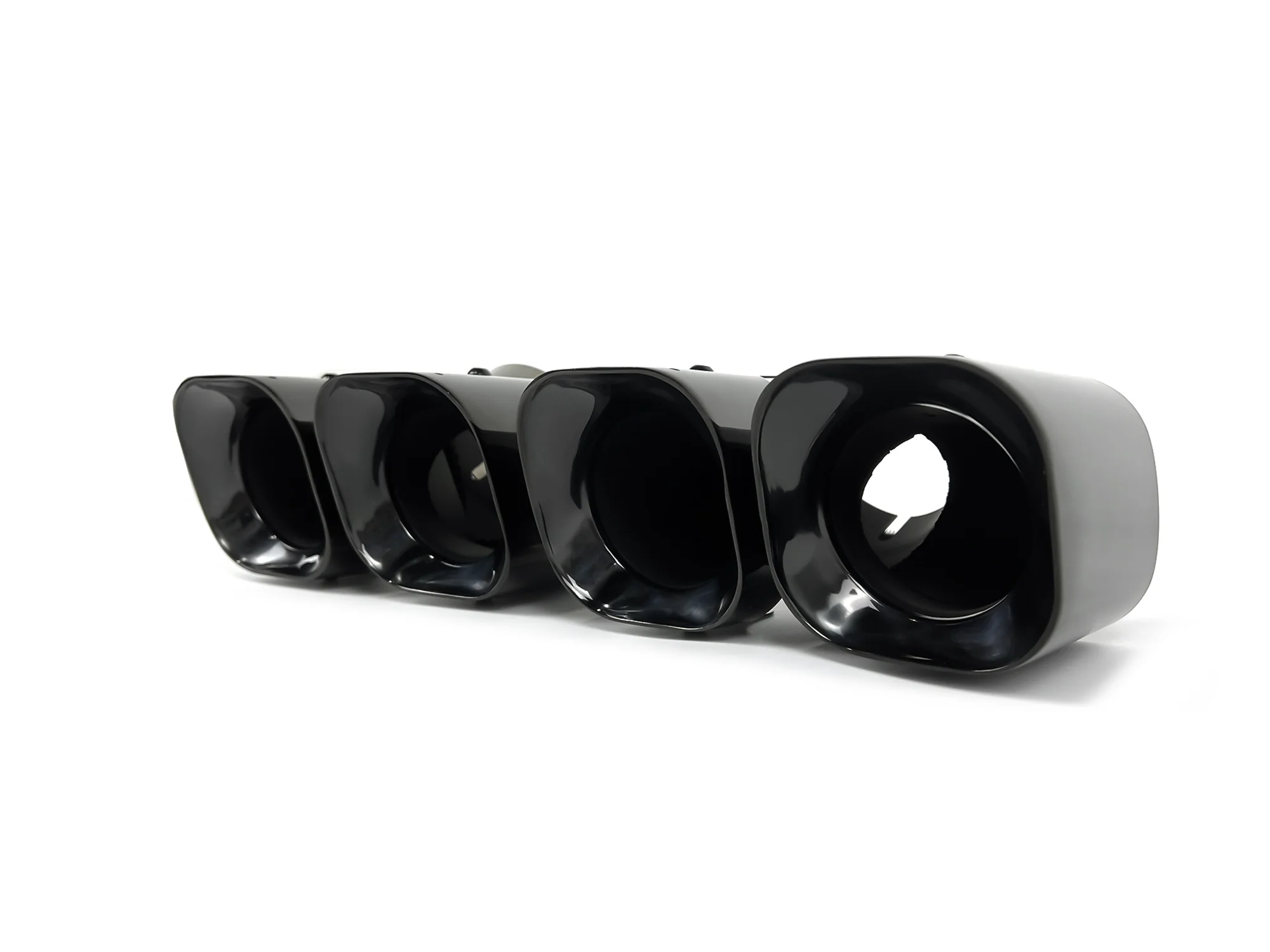 3PC Set for 2020+ Land Rover Defender 110 130 90 2L 3L Black Exhaust Tips + Lower Mesh - Image 8