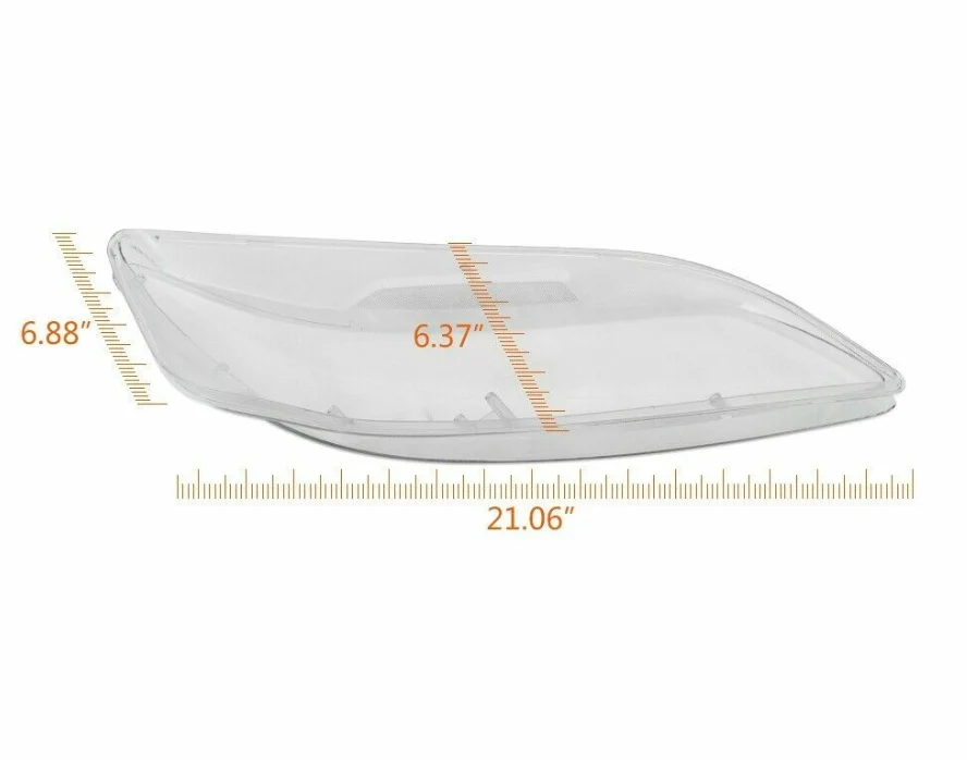 L+R Clear Headlight Headlamp Replacement Lens Left Right Fit For 2003-2008 Mazda 6 - Image 2