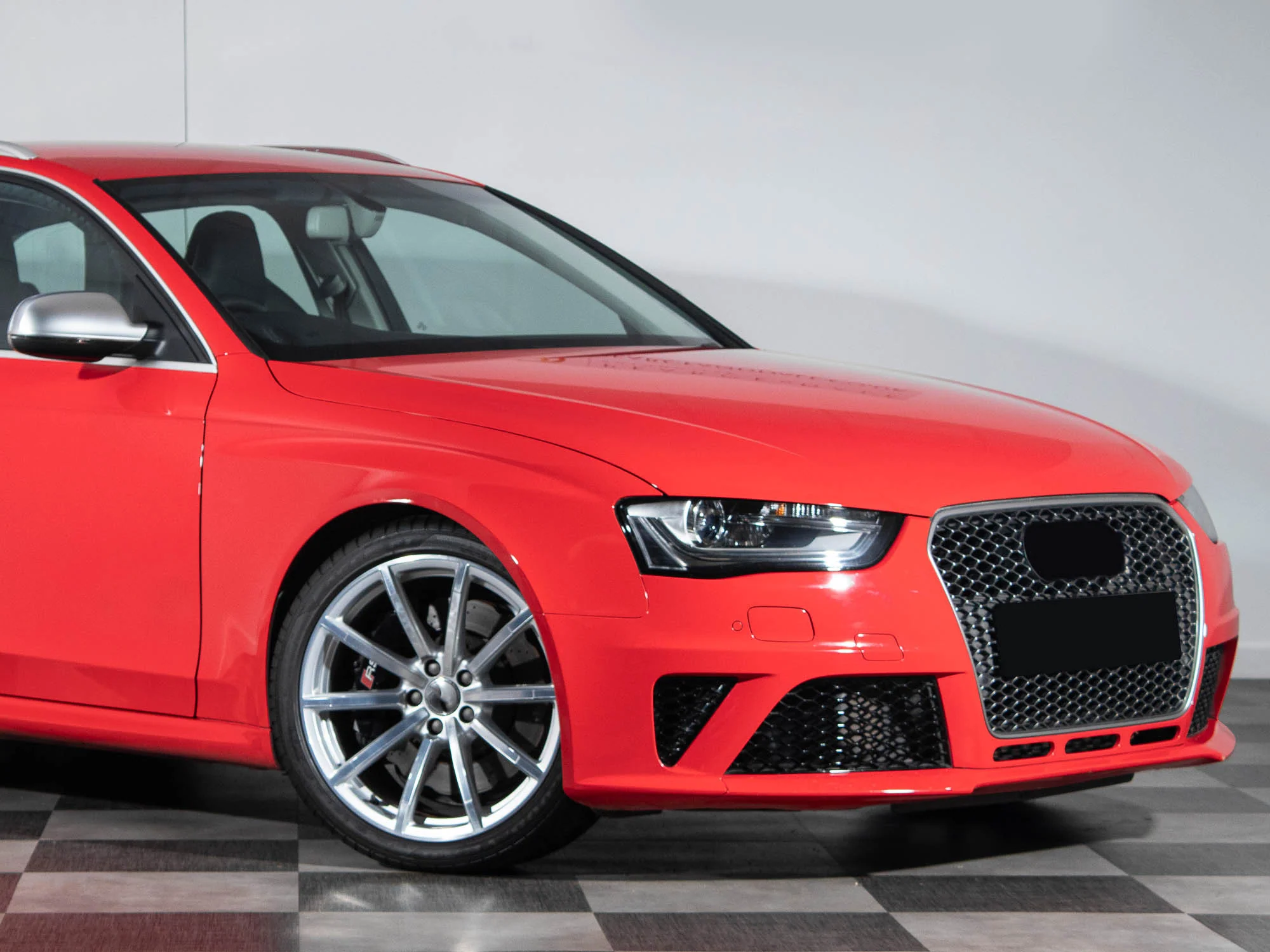 L+R Front Bumper Fog Light Cover Side Grille BezelFor Audi RS4 2013-2015 - Image 2