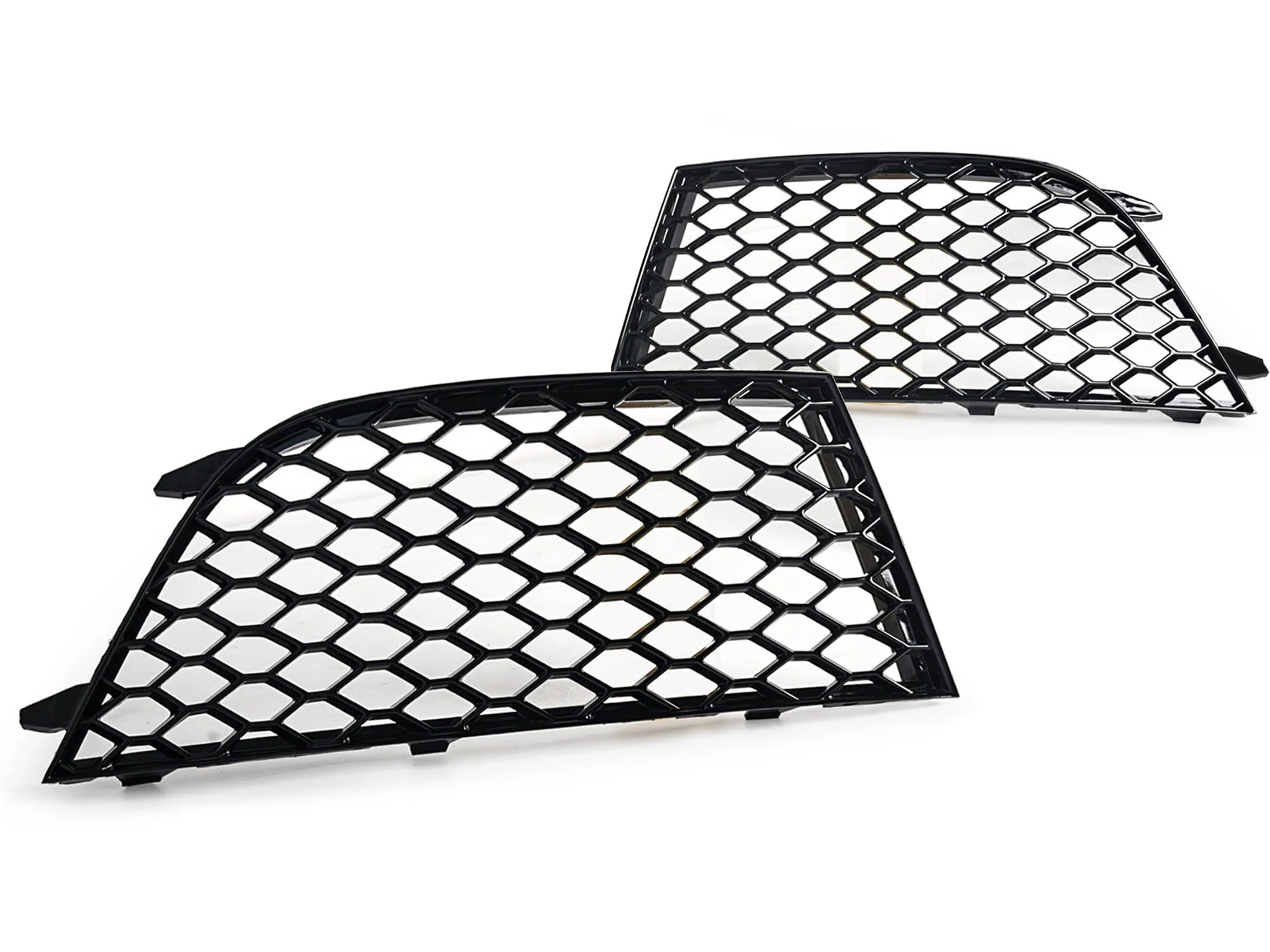 L+R Front Bumper Fog Light Cover Side Grille BezelFor Audi RS4 2013-2015 - Image 5