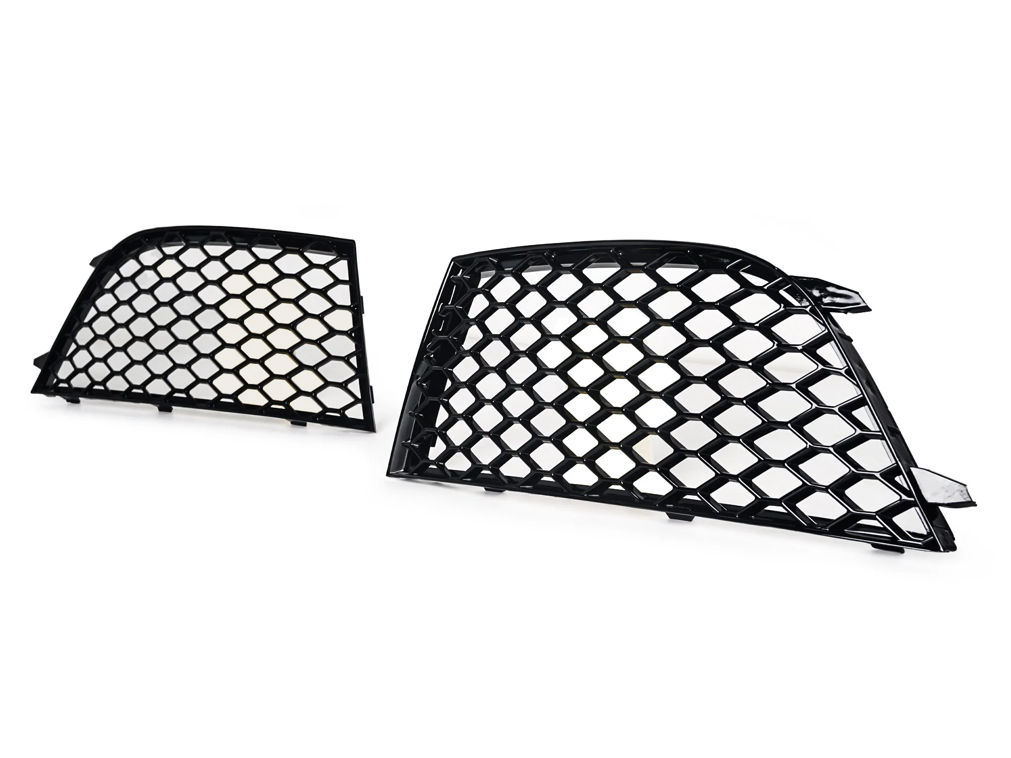 L+R Front Bumper Fog Light Cover Side Grille BezelFor Audi RS4 2013-2015 - Image 6
