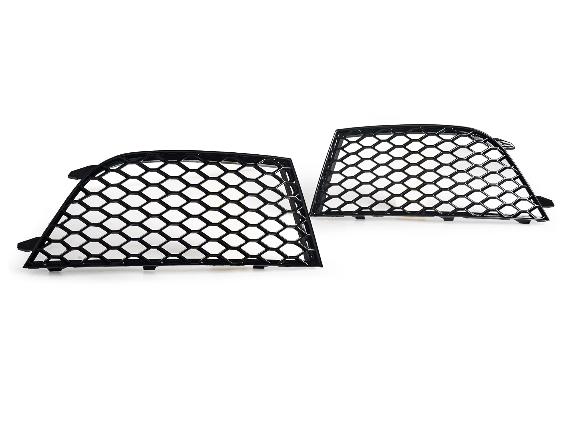 L+R Front Bumper Fog Light Cover Side Grille BezelFor Audi RS4 2013-2015 - Image 7