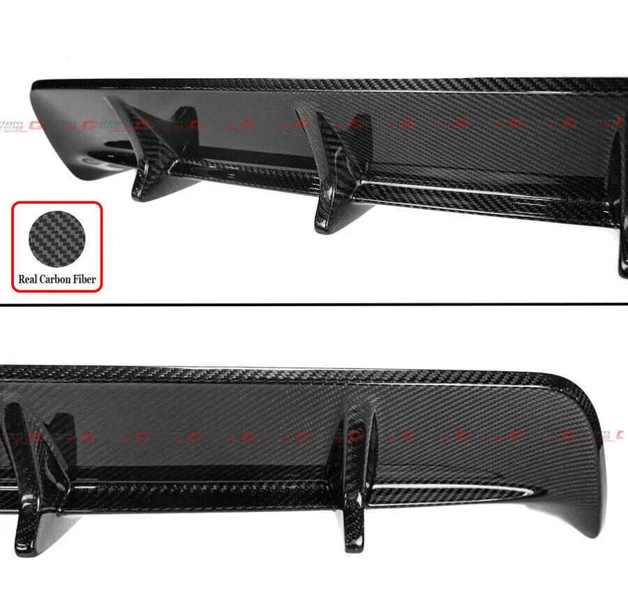 LCI Style Real Carbon Fiber Rear Bumper Diffuser For 2015-2018 Lexus RC F RCF - Image 3