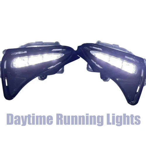 LED Bumper Fog Lights Turn Signal DRL Lamp W/wiring For 2017-2019 Toyota Corolla - Image 2