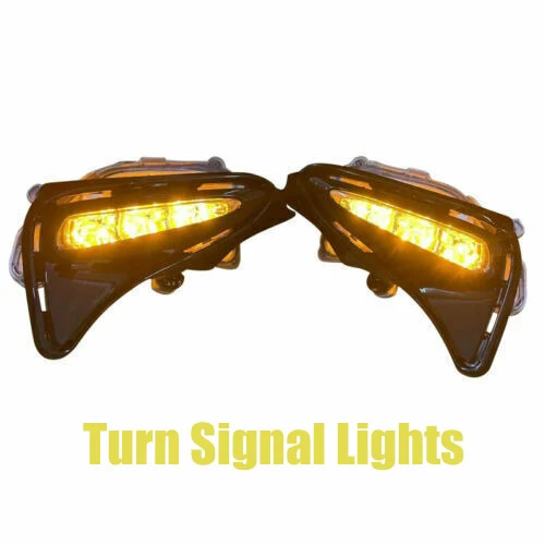 LED Bumper Fog Lights Turn Signal DRL Lamp W/wiring For 2017-2019 Toyota Corolla - Image 3