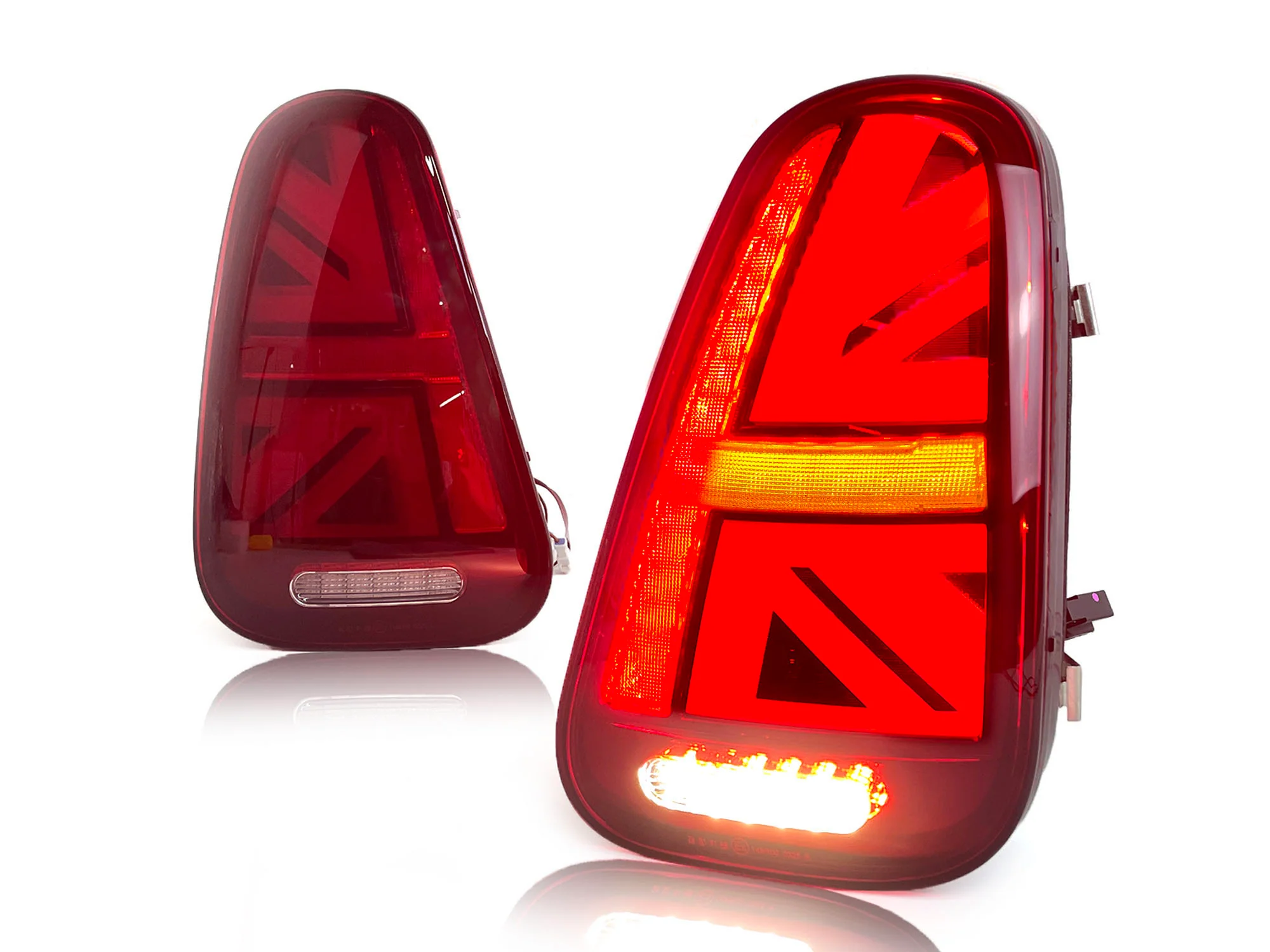 Pair Red LED Tail Lights w/ Start-Up For 2001–2007 Mini Cooper R50 R52 R53 - Image 6