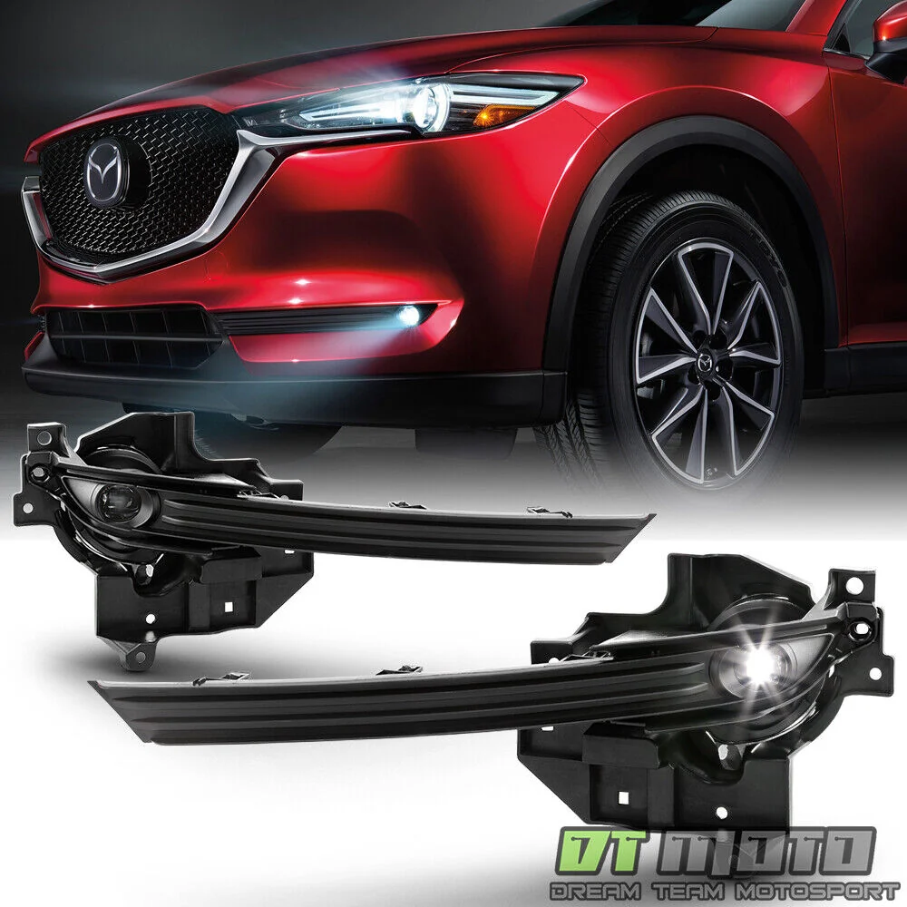 LED Daytime Running Light Fog Lamps DRL for 2017-2021 Mazda CX5 CX-5 - Image 2