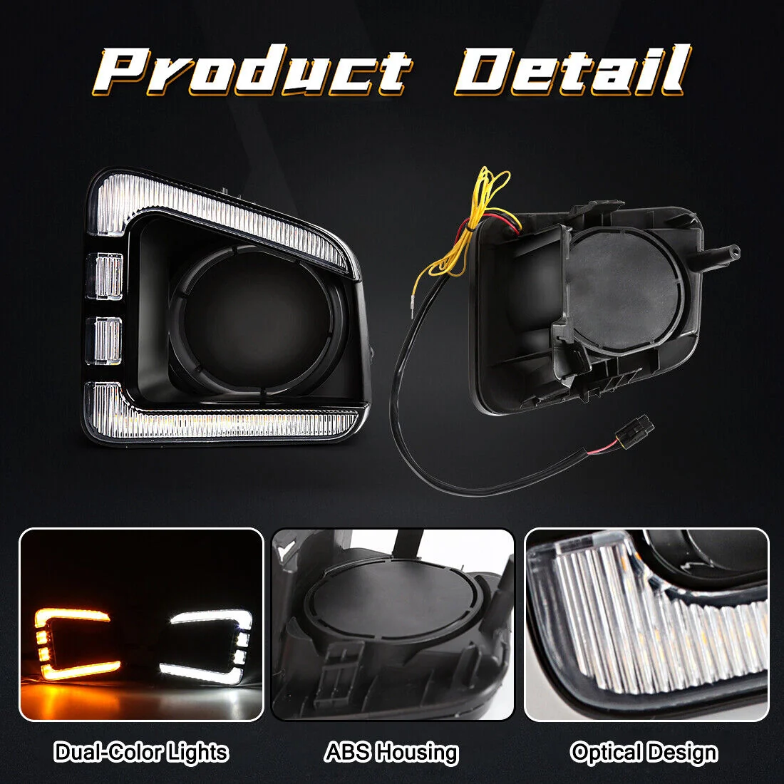 LED Daytime Running Light for 2014-2021 Toyota Tundra with Turn Signal Function - Image 4