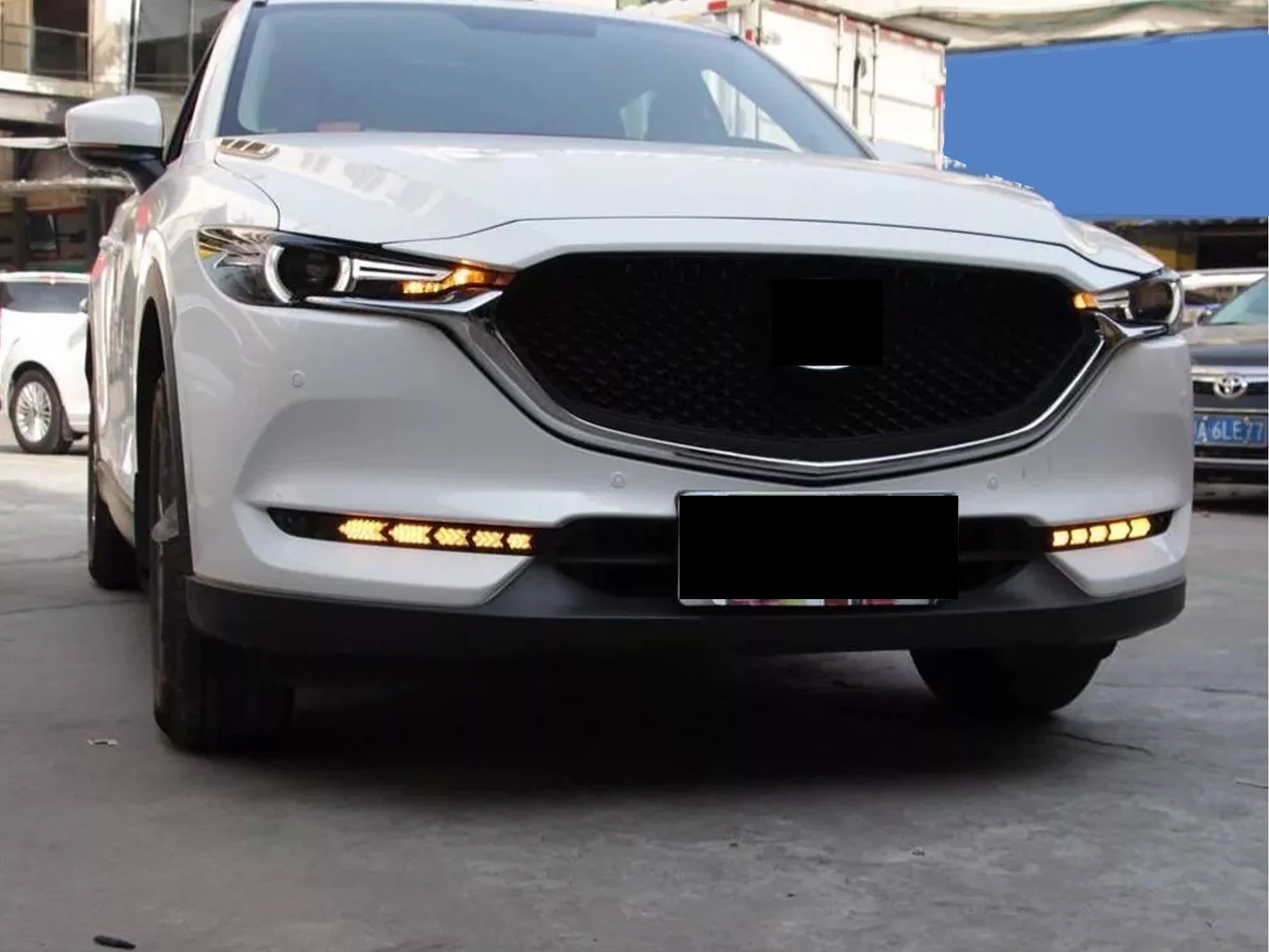 For Mazda CX-5 CX5 2017-2021 LED DRL Daytime Running Light Fog Day Lamp W/ Turn - Image 2