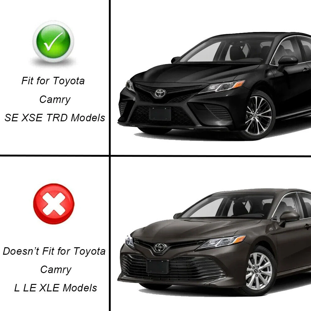 LED DRL Daytime Running Light Fog Lamp Set for Toyota Camry SE XSE 2018-2020 - Image 3
