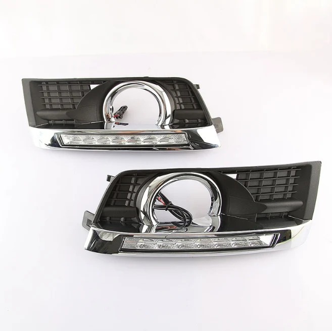 LED DRL Daytime Running Lights Fog Lamp w/ Turn For Cadillac SRX 2010-2016 - Image 10