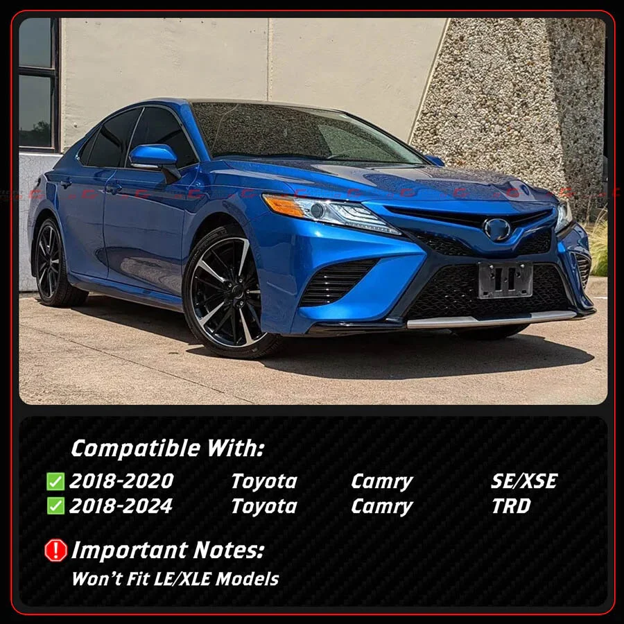 LED DRL Fog Light Kit For 2018–2020 Toyota Camry SE XSE / 2018–2024 Toyota Camry TRD - Image 2
