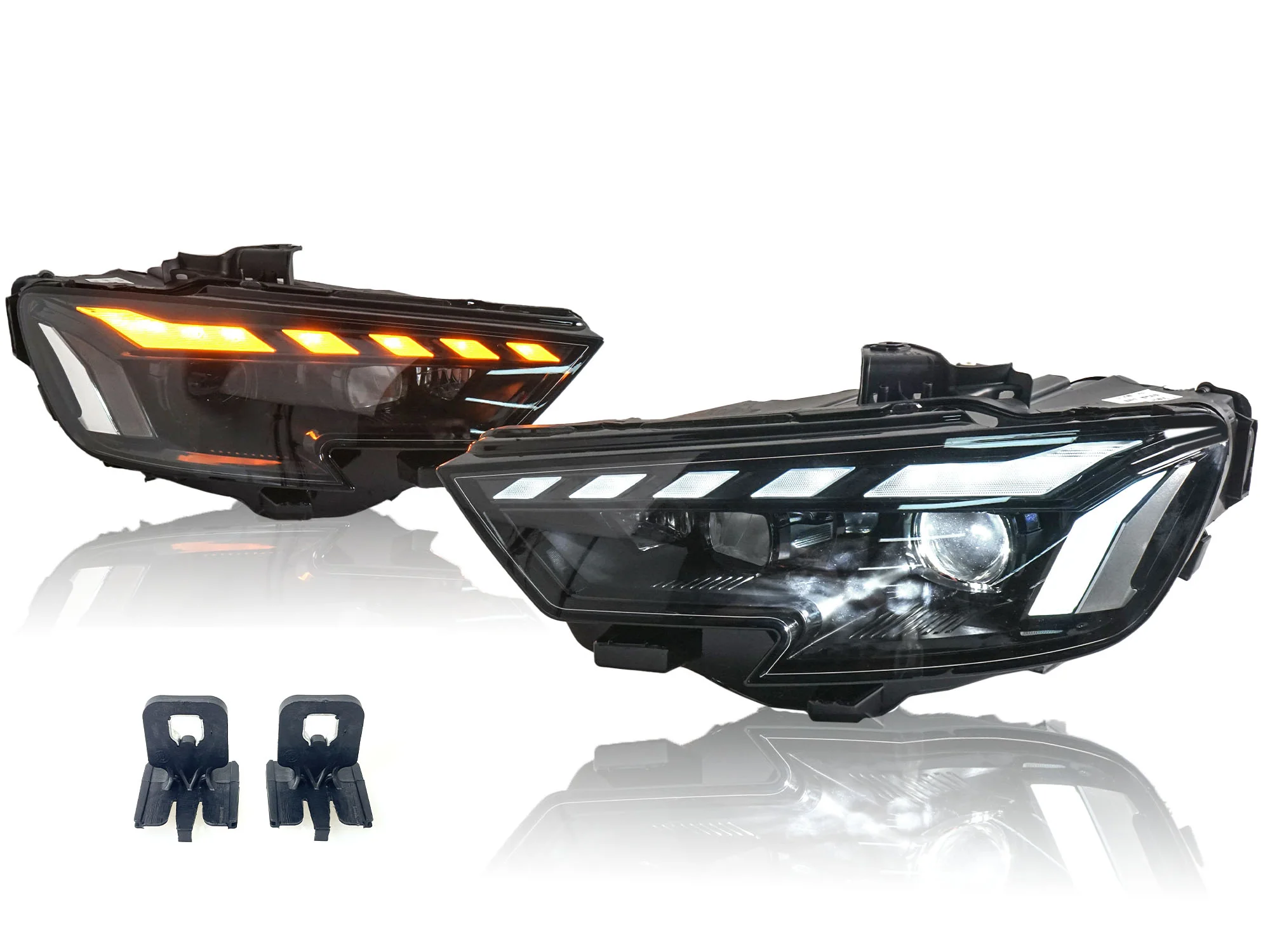 Full LED Projector Headlights Upgrade HID to LED Non-AFS for Audi A3 S3 2017-2020 - Image 10
