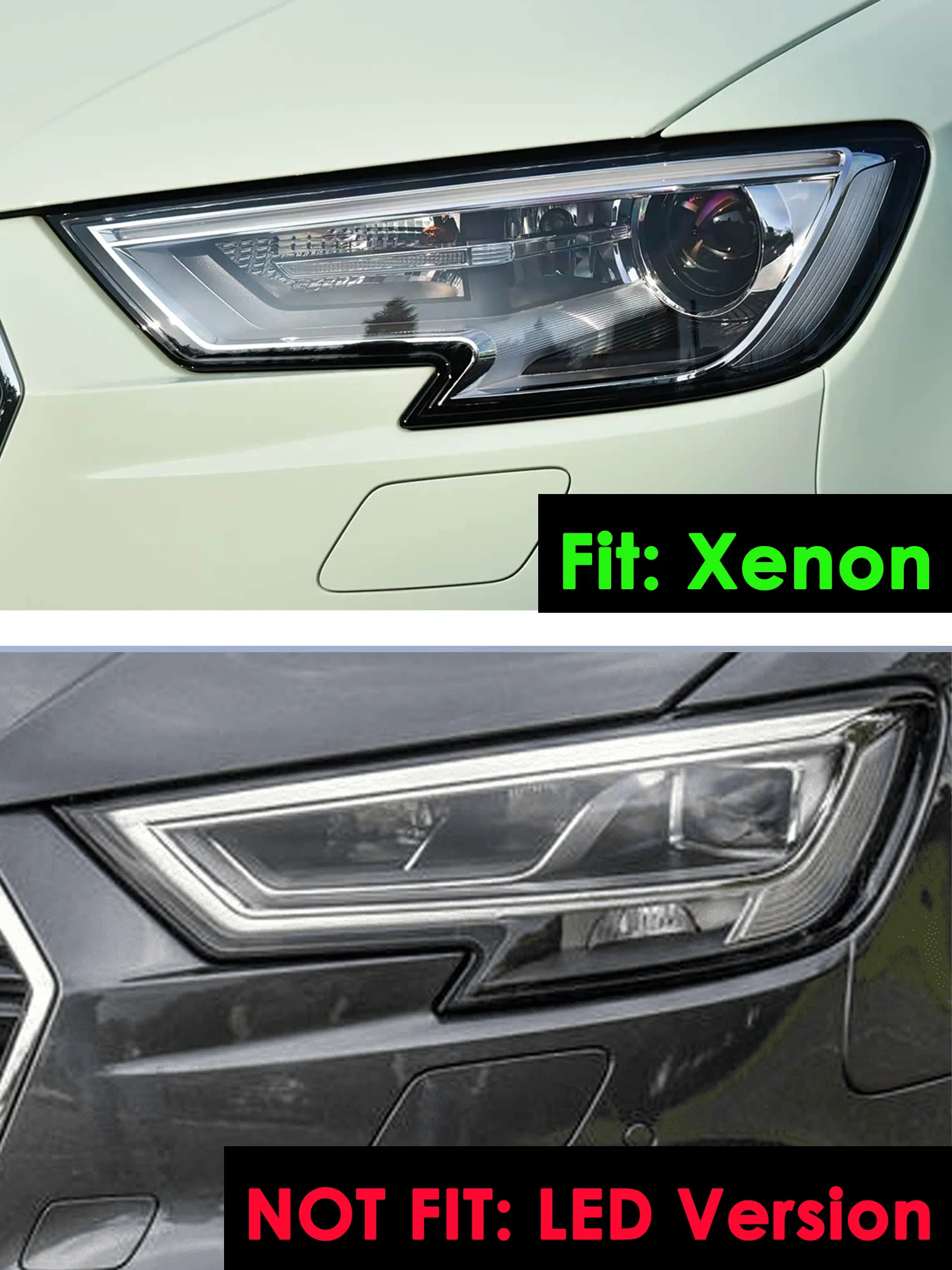 Full LED Projector Headlights Upgrade HID to LED Non-AFS for Audi A3 S3 2017-2020 - Image 4