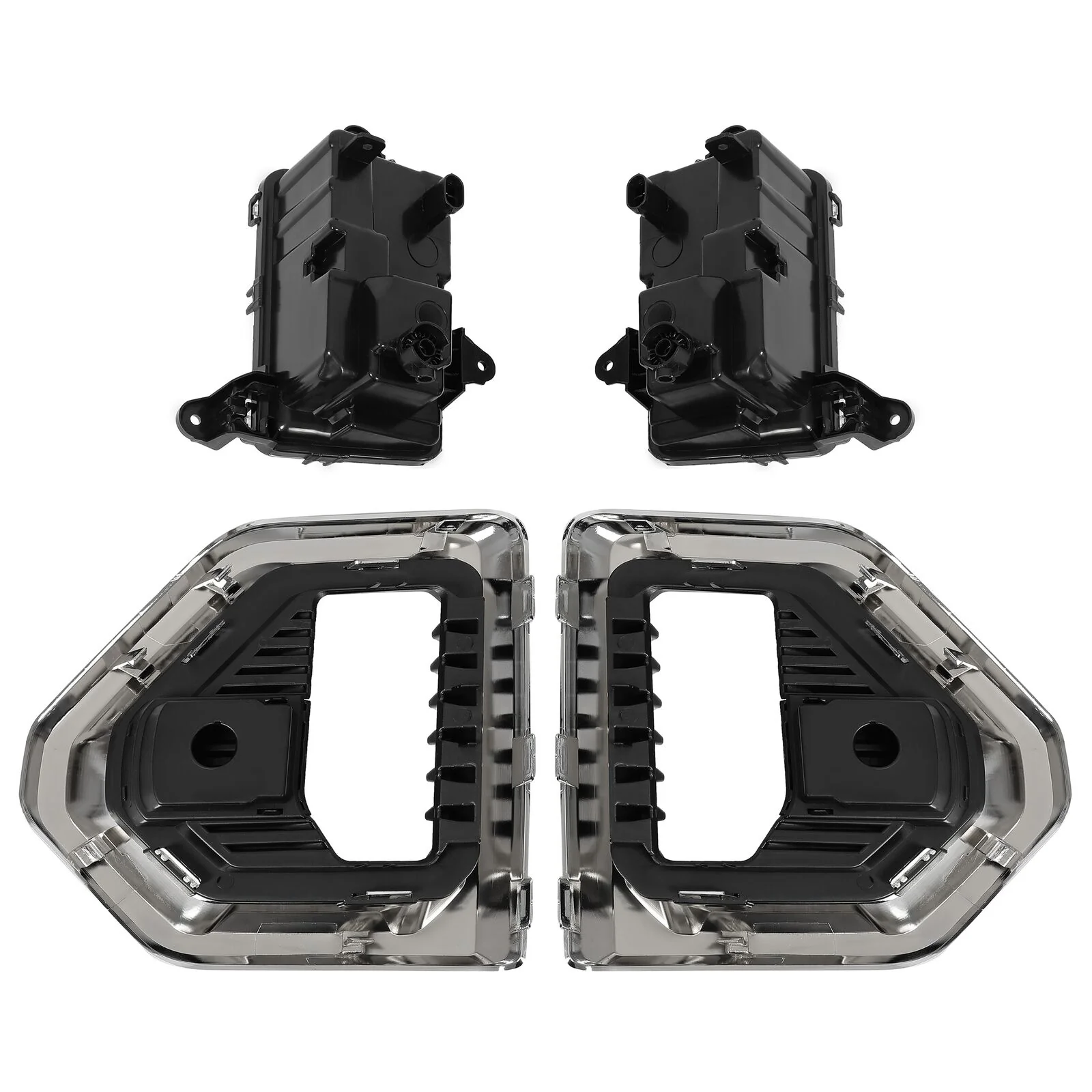 LED Fog Lights & Chrome Bezels Kit for 2019-2022 GMC Sierra 1500 Denali SLT AT4 - Image 10