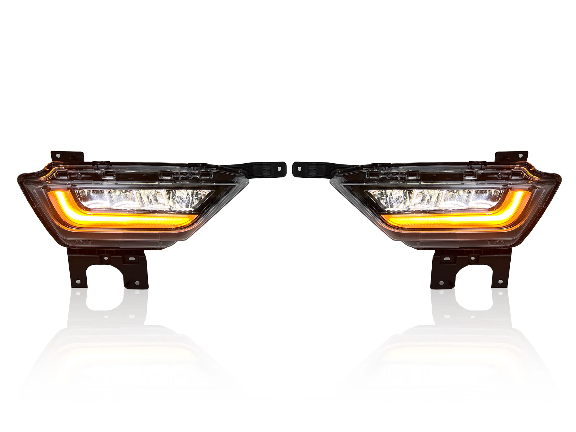 LED DRL Front Bumper Fog Lights with Signal for 2021-2023 Ford F150 XL L+R - Image 11