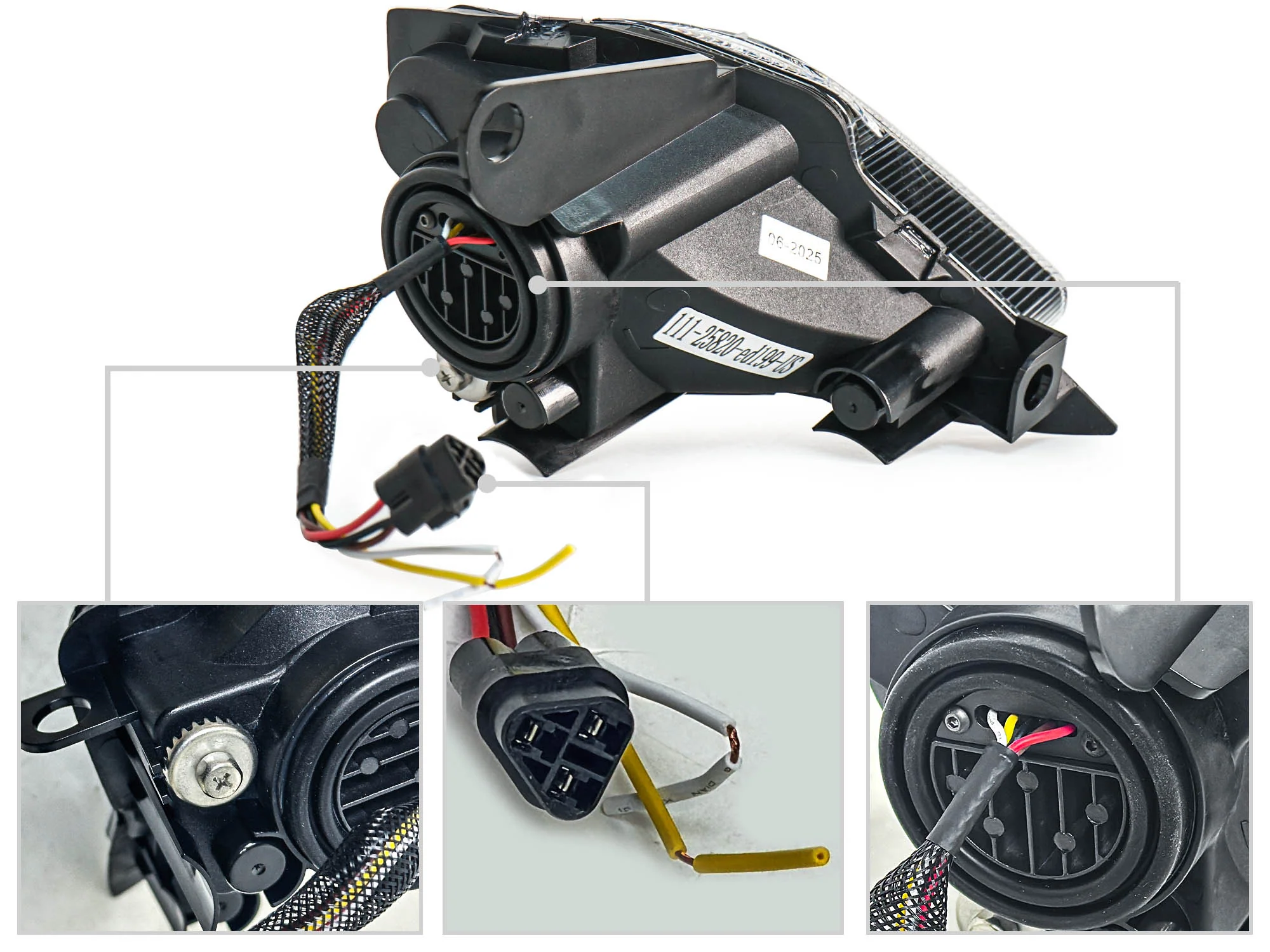 LED Headlight Assembly For Yamaha YFZ450 & Raptor 350/700/700R (2006-2023) - Image 11