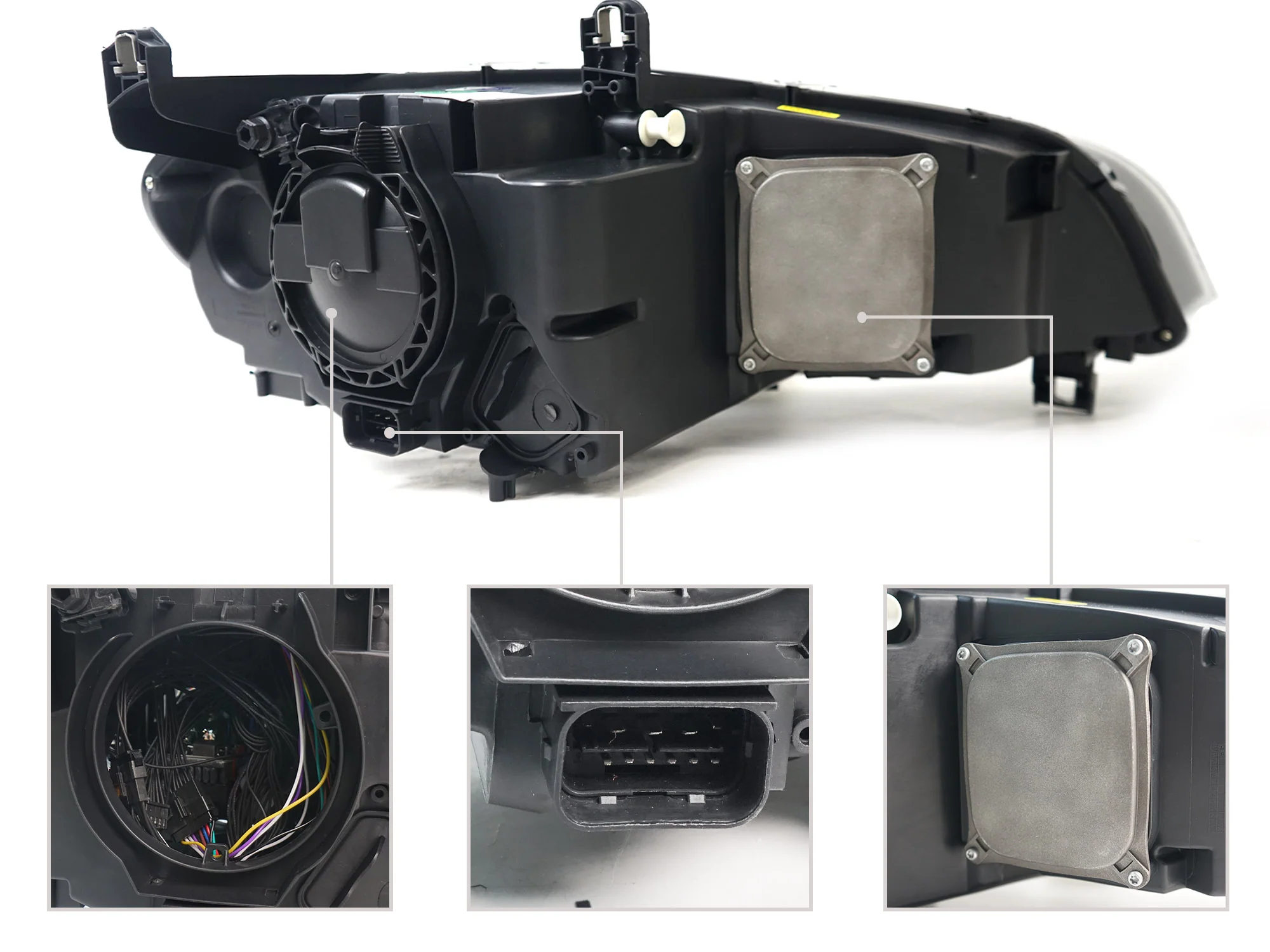 LED Headlight DRL Turn Signal Lamp Assembly For 2007-2013 BMW X5 E70 HID/Xenon w/o AFS - Image 13
