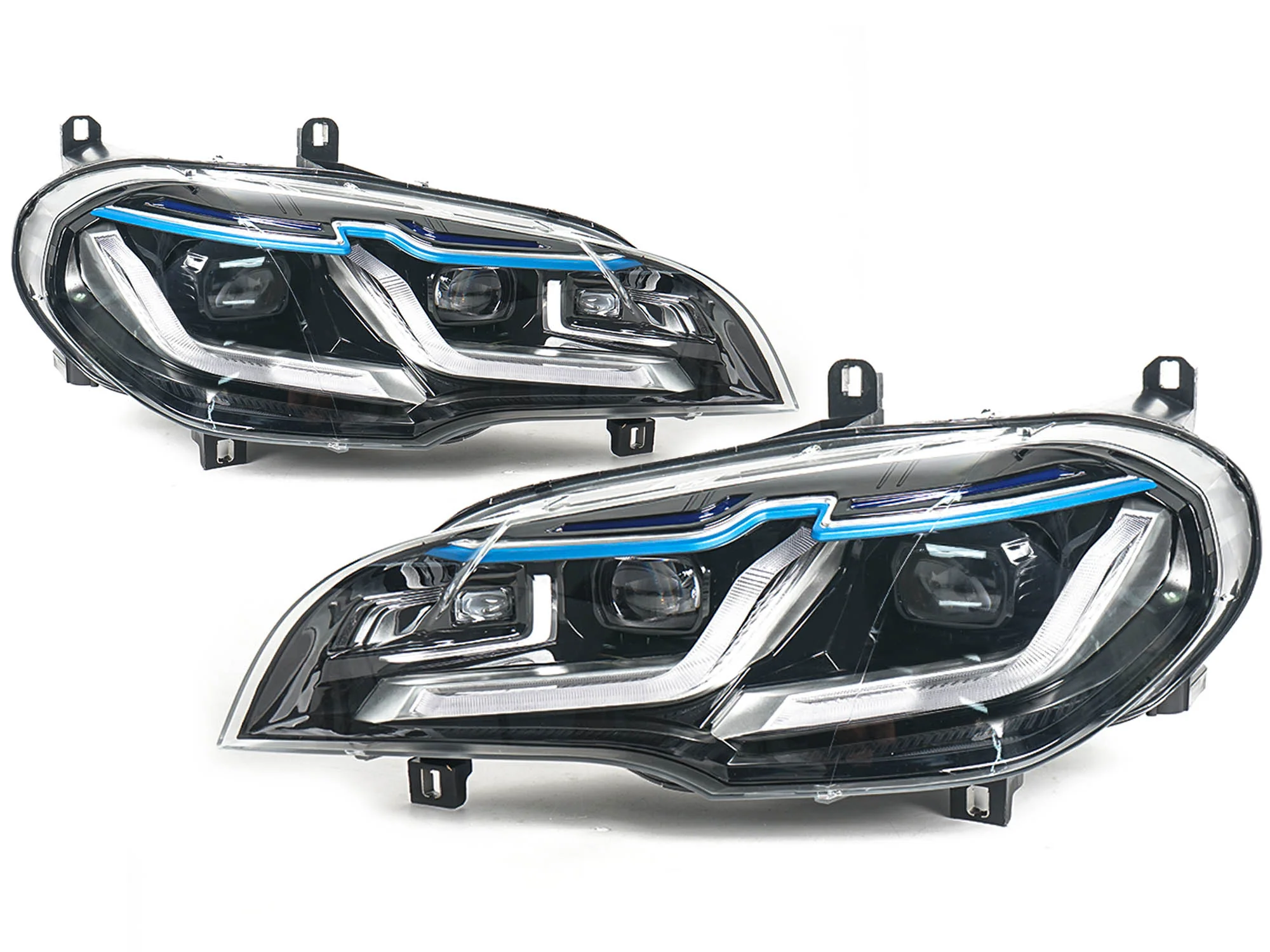 LED Headlight DRL Turn Signal Lamp Assembly For 2007-2013 BMW X5 E70 HID/Xenon w/o AFS - Image 5