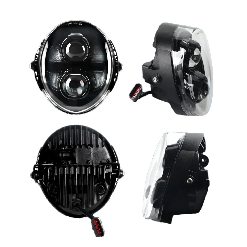 LED Headlight Hi/Low Beam Lamp DRL For Harley Davidson V-Rod VRod 2002-2017 - Image 3