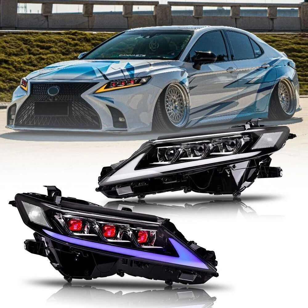 LED Headlights For Toyota Camry 8Th Gen 2018-2024 Head Lamp Sequential Assembly