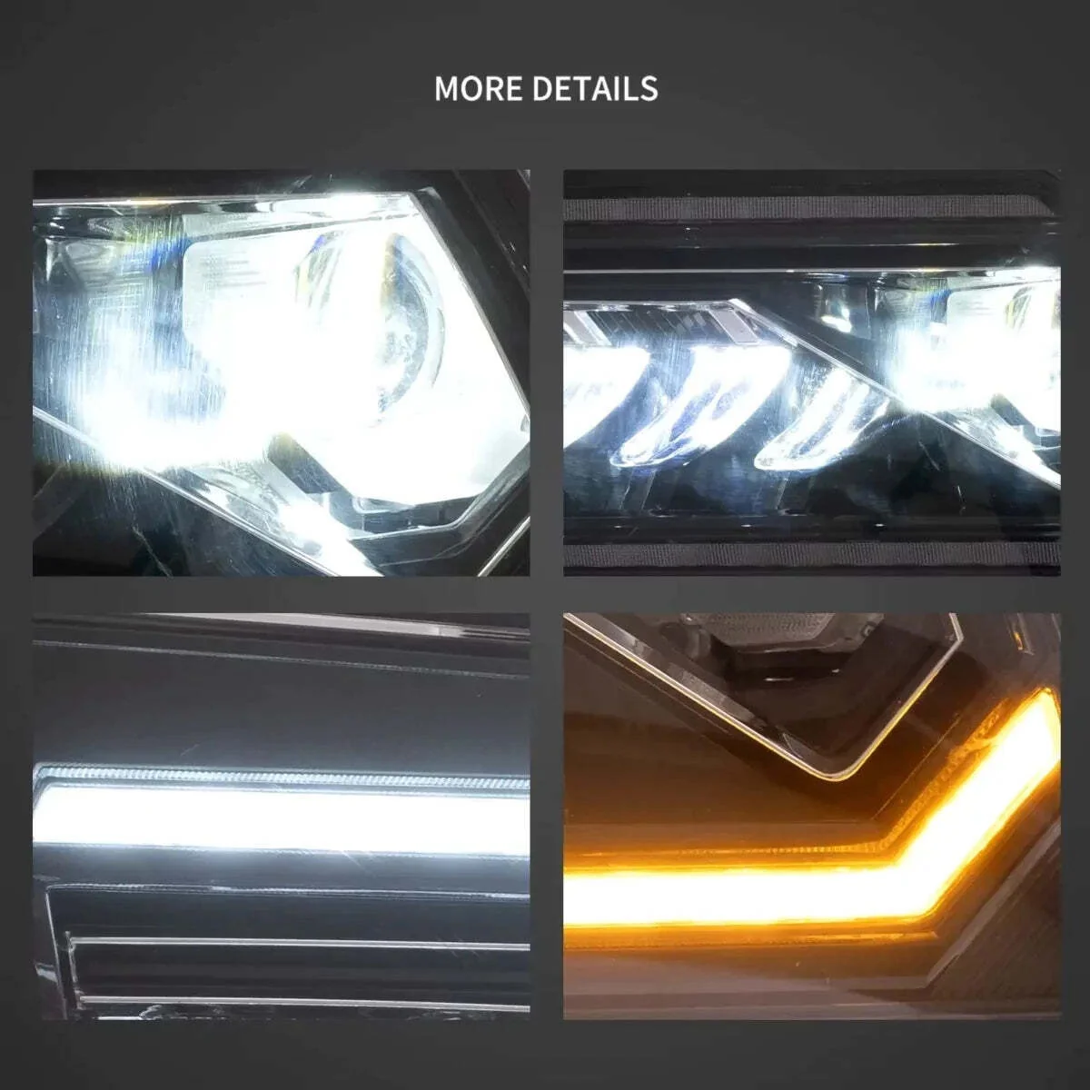 LED Projector Headlights For Ford Mustang 2005-2009 W/Start Up Animation - Image 7
