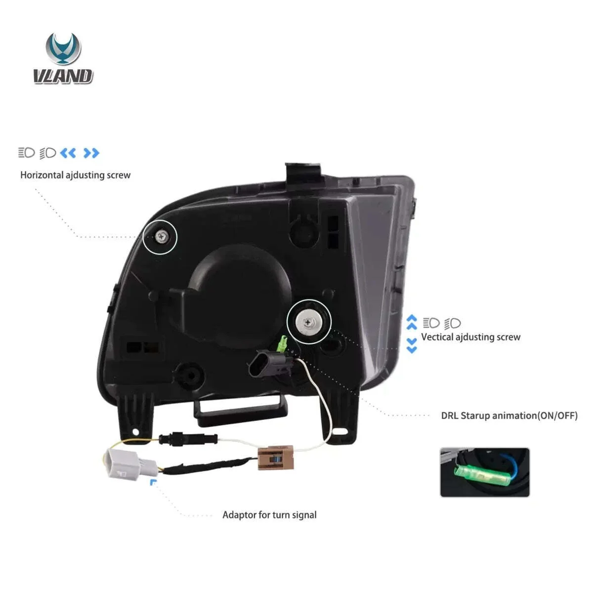 LED Projector Headlights For Ford Mustang 2005-2009 W/Start Up Animation - Image 9