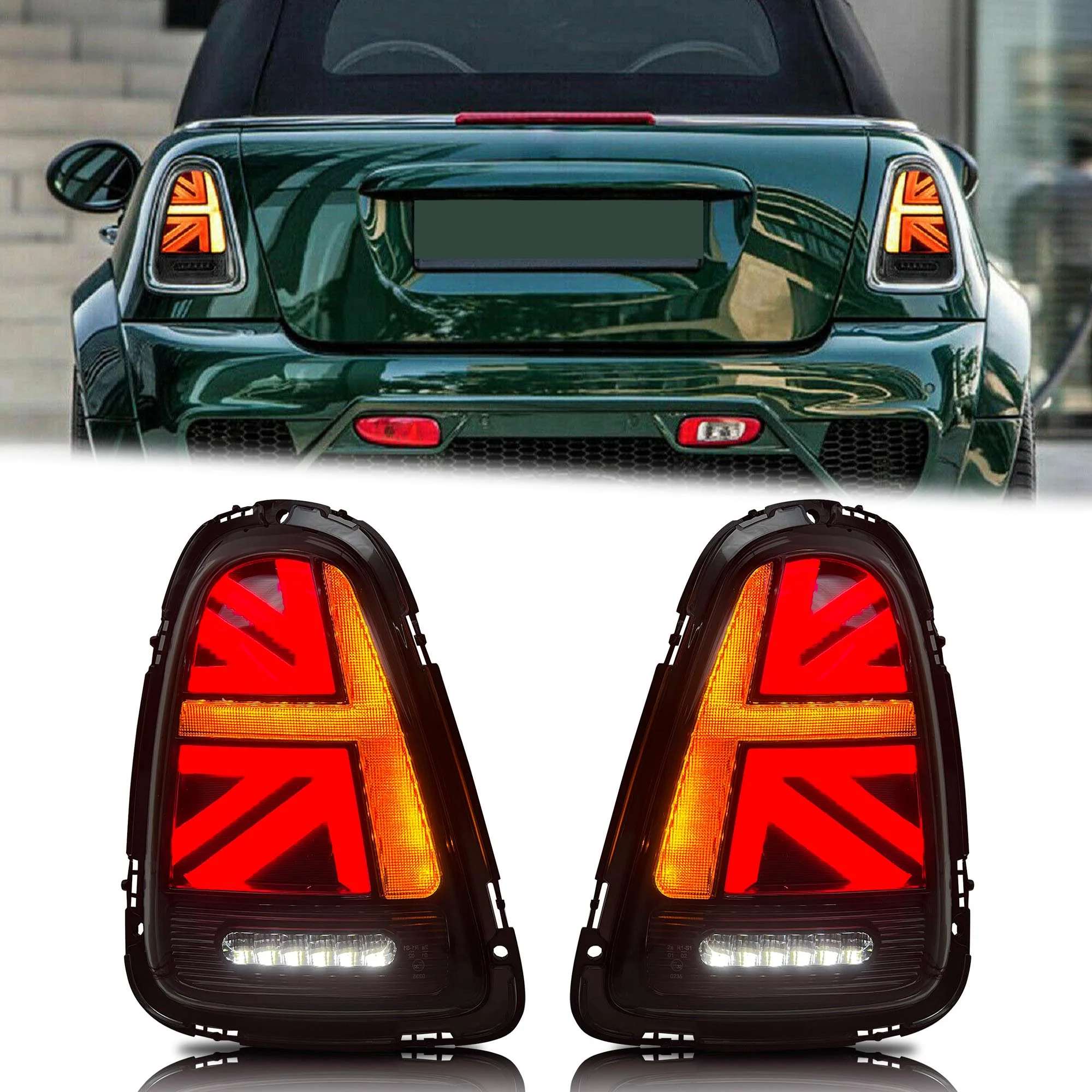SMOKED/RED LED Rear Tail Lights For BMW Mini Cooper R56 R57 R58 R59 2007-2013 - Image 31