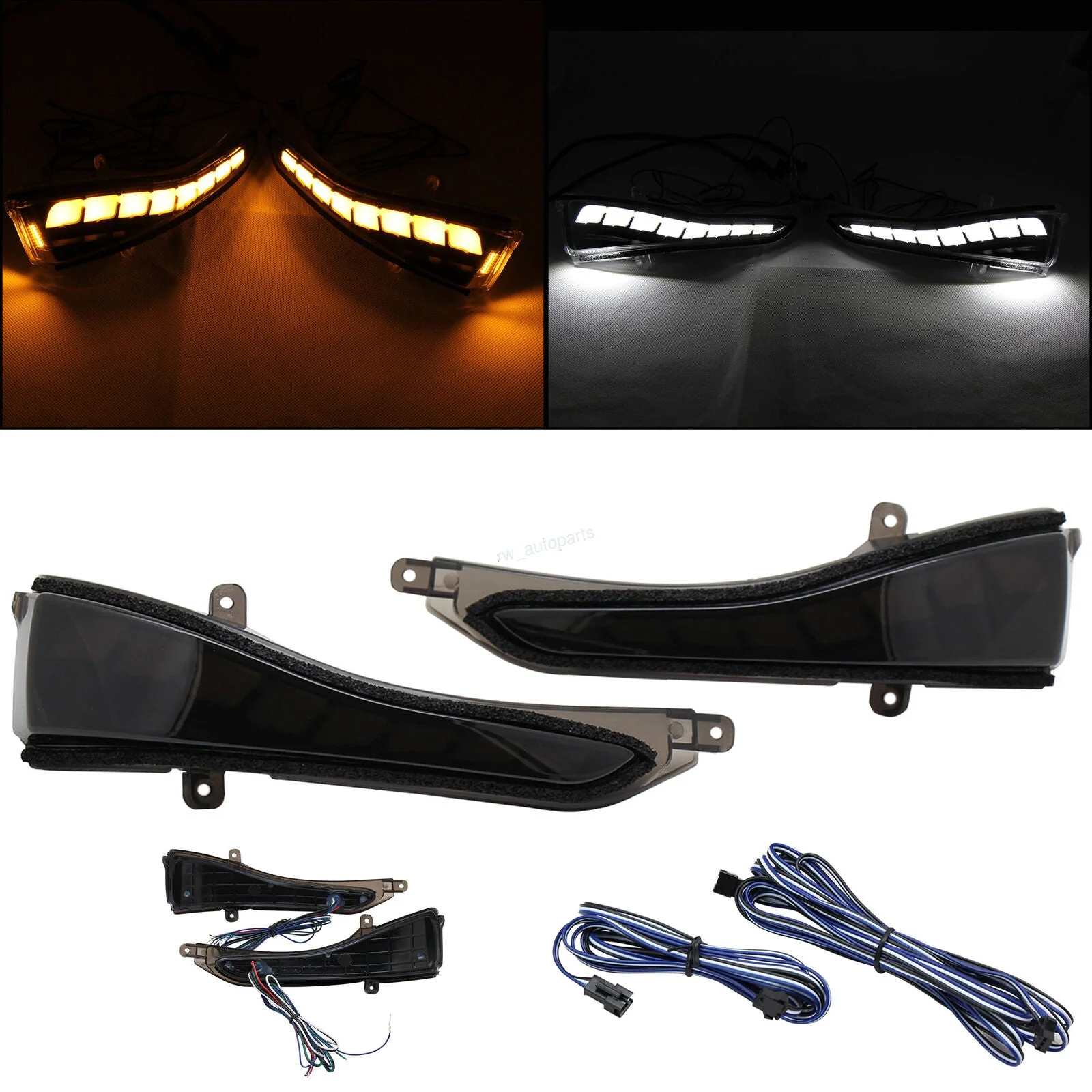 Smoke Sequential LED DRL Signal LED Dynamic Lights For Infiniti Q50/Q60 2014-2023 - Image 6