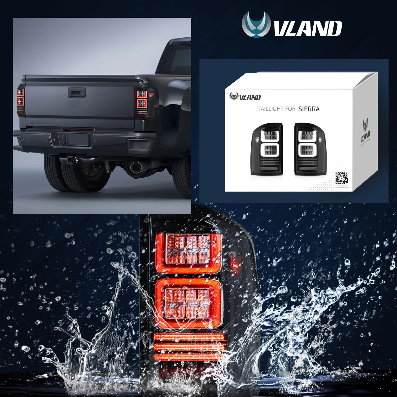 FULL LED Taillights For 2014-2018 GMC Sierra 1500 2500 3500 Rear Lamps Set - Image 4