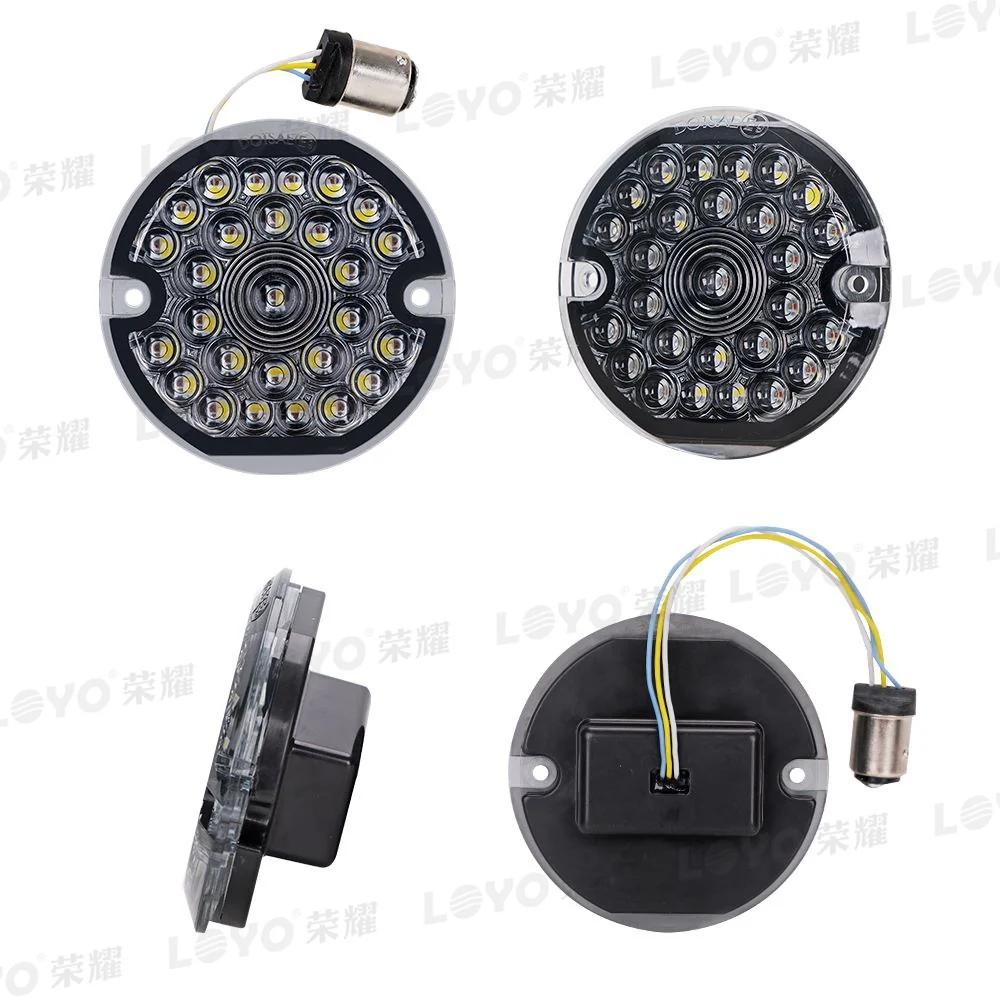 LED Turn Signals Blinker Lights For Harley Road King Electra Glide Classic - Image 2