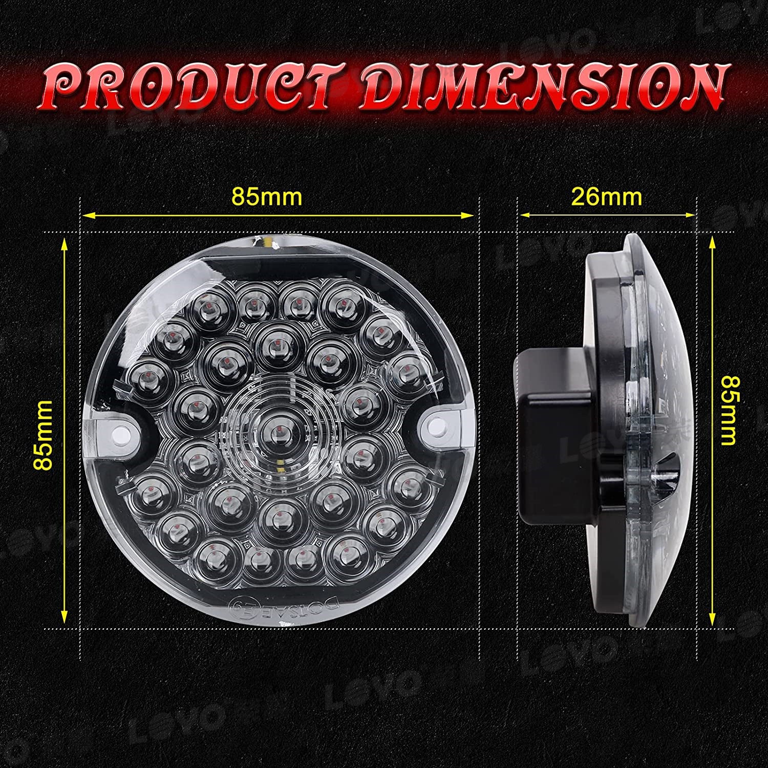 LED Turn Signals Blinker Lights For Harley Road King Electra Glide Classic - Image 3