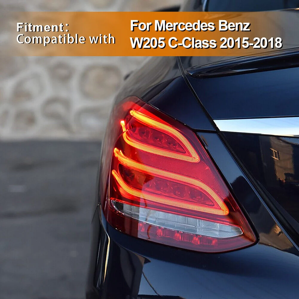 Left Driver Side Tail Light For Mercedes Benz W205 C300 C43 2015-2018 - Image 6