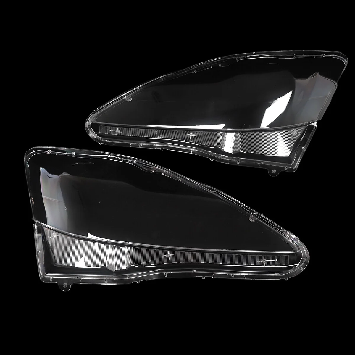 Left & Right Clear Headlight Lens Covers For Lexus IS250 / IS350 2006–2013 - Image 8